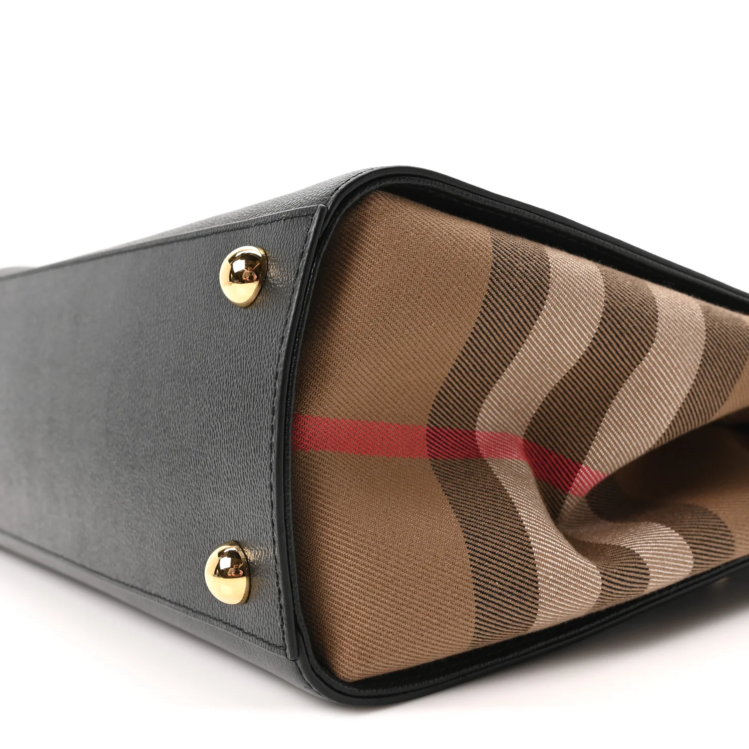 Calfskin Mega Check Small Banwell Tote Black - Image 10