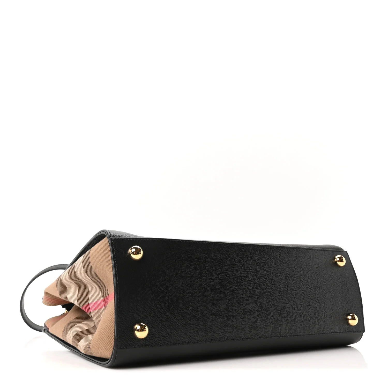 Calfskin Mega Check Small Banwell Tote Black - Image 4