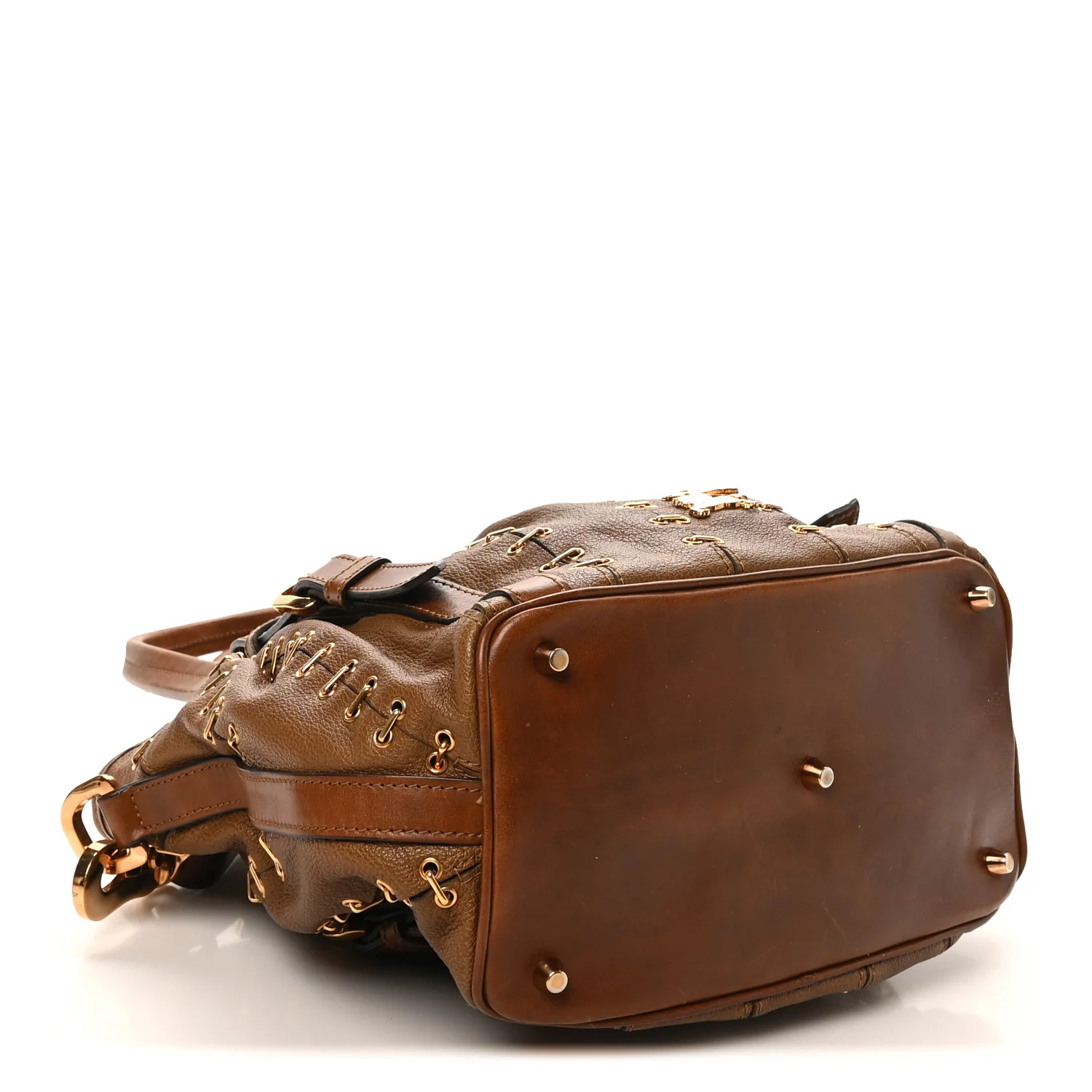 Calfskin Metal Stitch Lowry Brown - Image 4