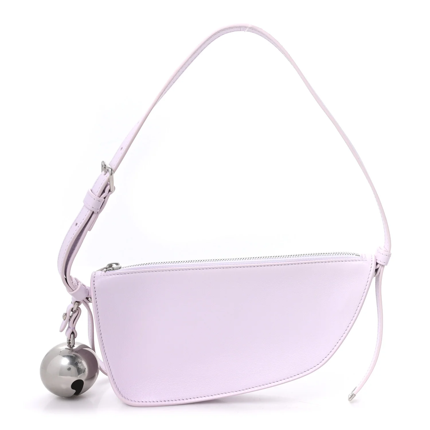 Calfskin Mini Shield Sling Bag Pale Lavender