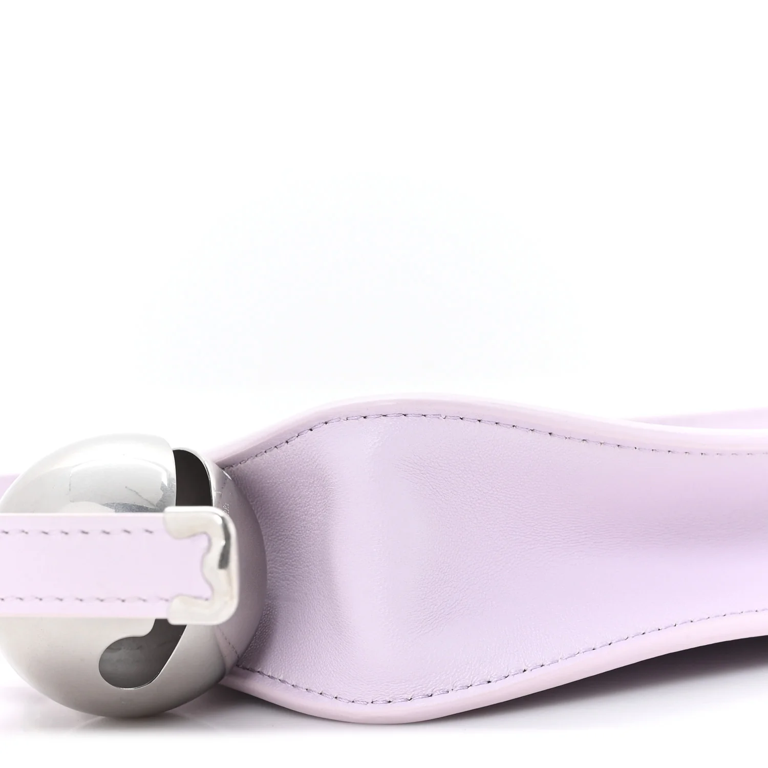 Calfskin Mini Shield Sling Bag Pale Lavender - Image 9