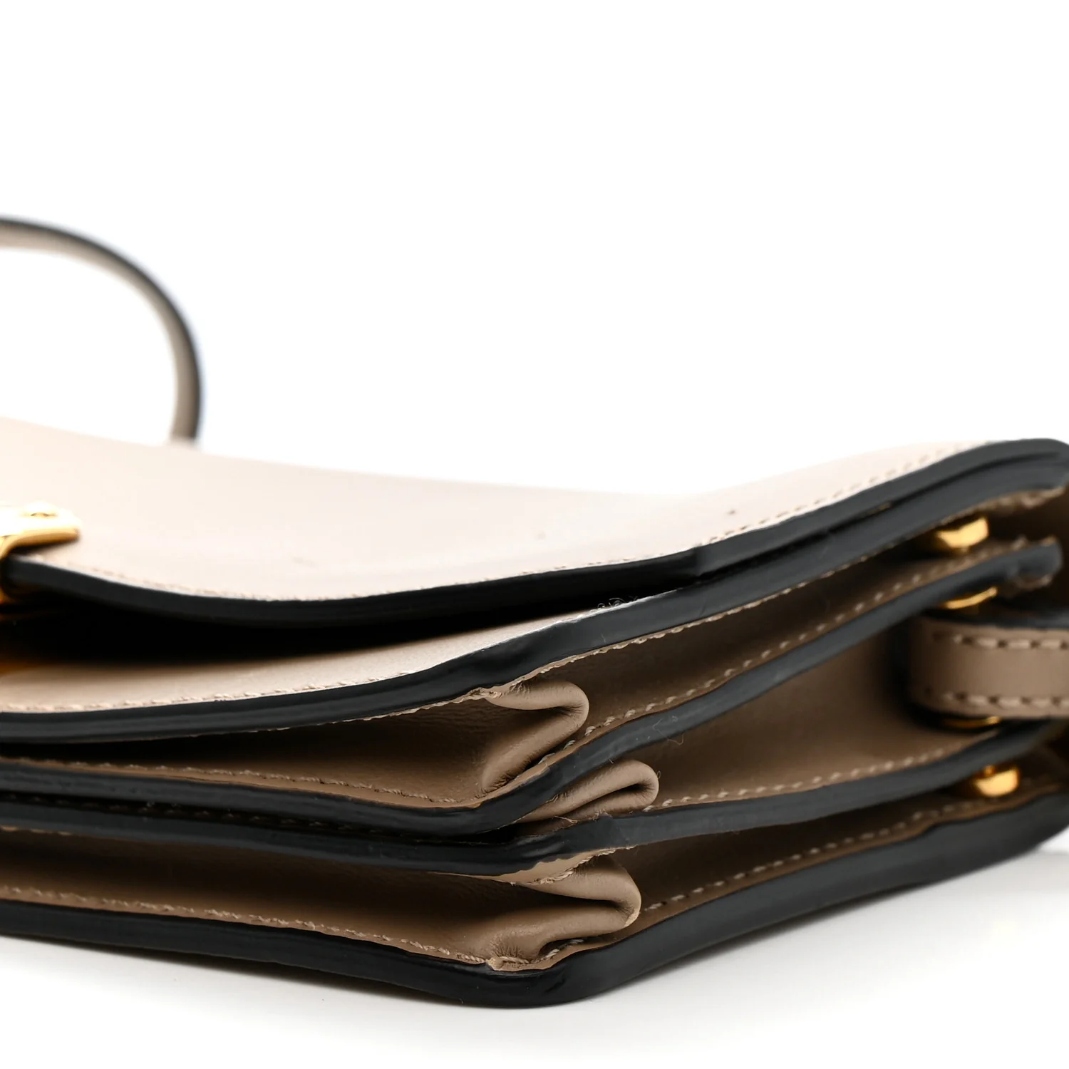 Calfskin Small Madison Chain Clutch Rose Beige - Image 10