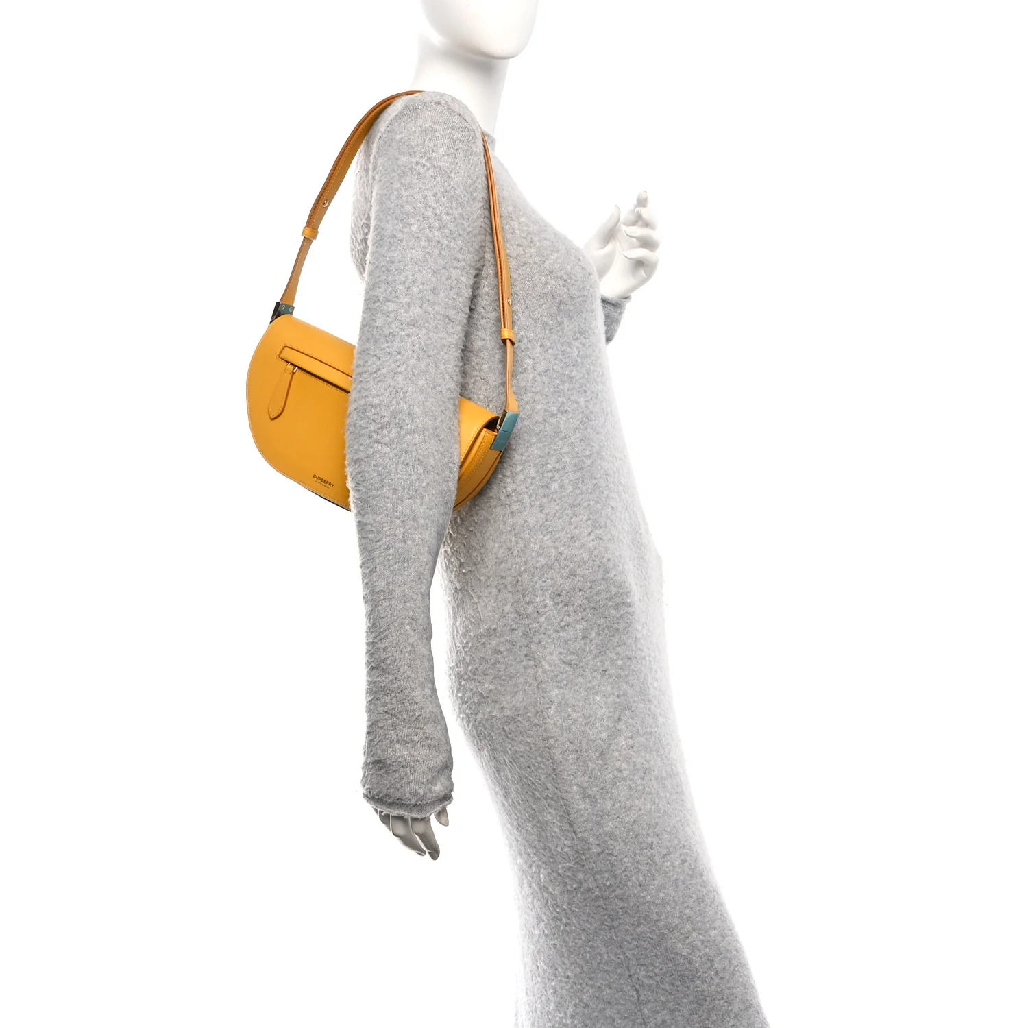 Calfskin Small Olympia Shoulder Bag Marigold - Image 2