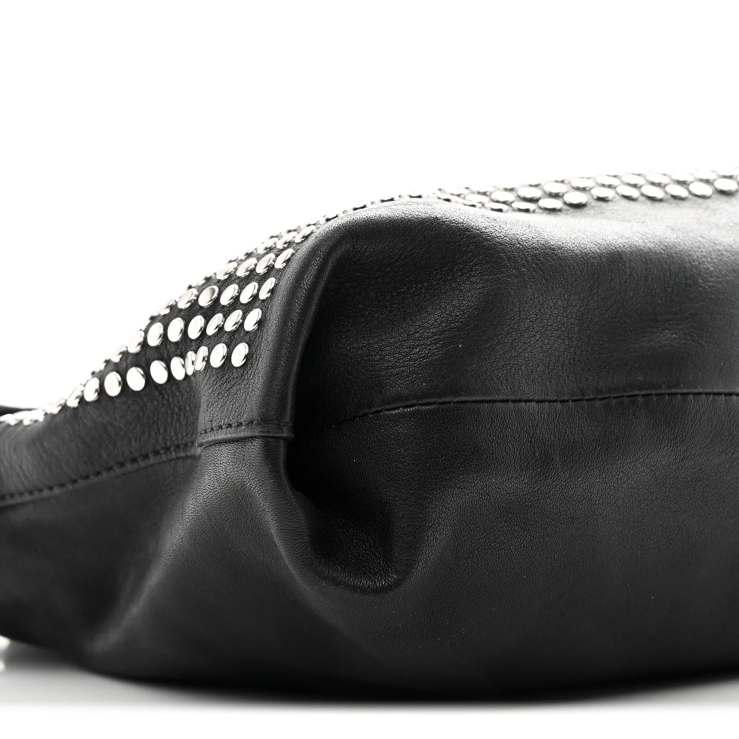 Calfskin Studded Dalston Shoulder Bag Black - Image 10