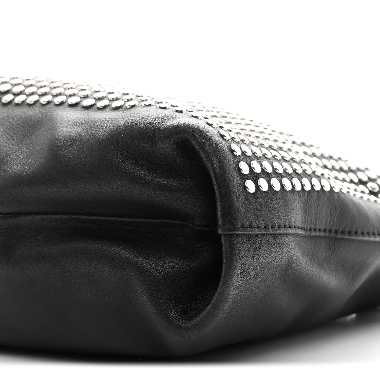 Calfskin Studded Dalston Shoulder Bag Black - Image 11