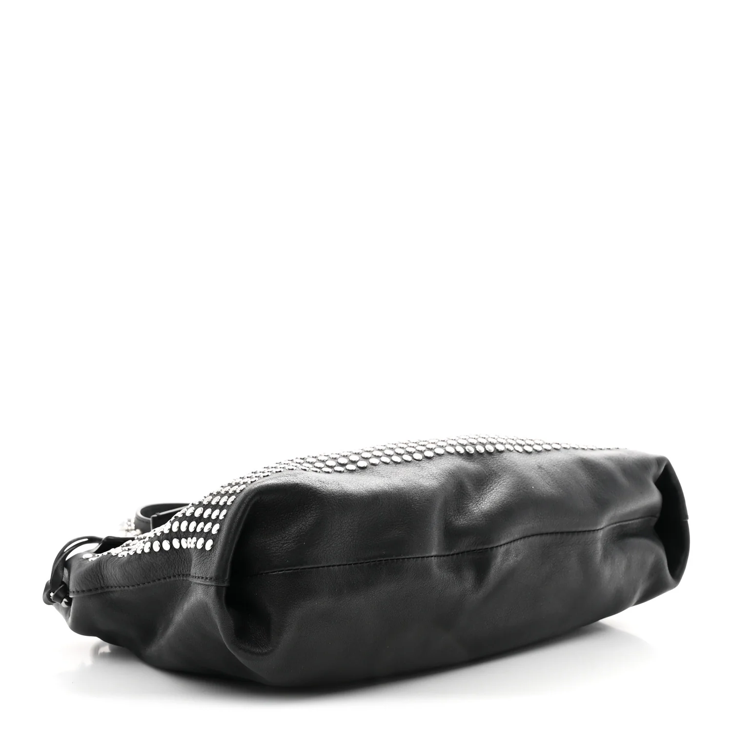 Calfskin Studded Dalston Shoulder Bag Black - Image 4