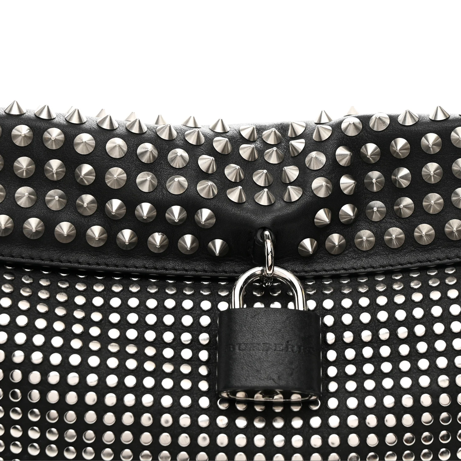 Calfskin Studded Dalston Shoulder Bag Black - Image 9