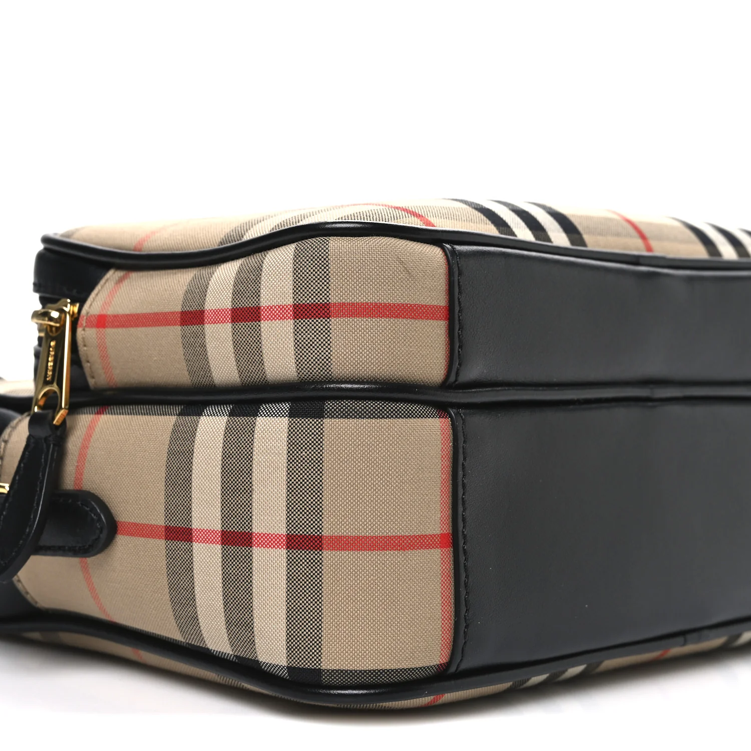 Calfskin Vintage Check Medium Camera Bag Archive Beige - Image 8