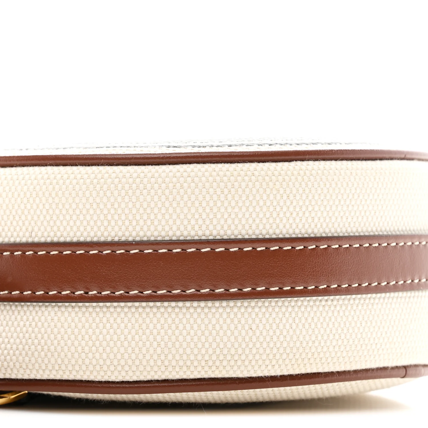 Canvas Calfskin Louise Bag Natural - Image 10