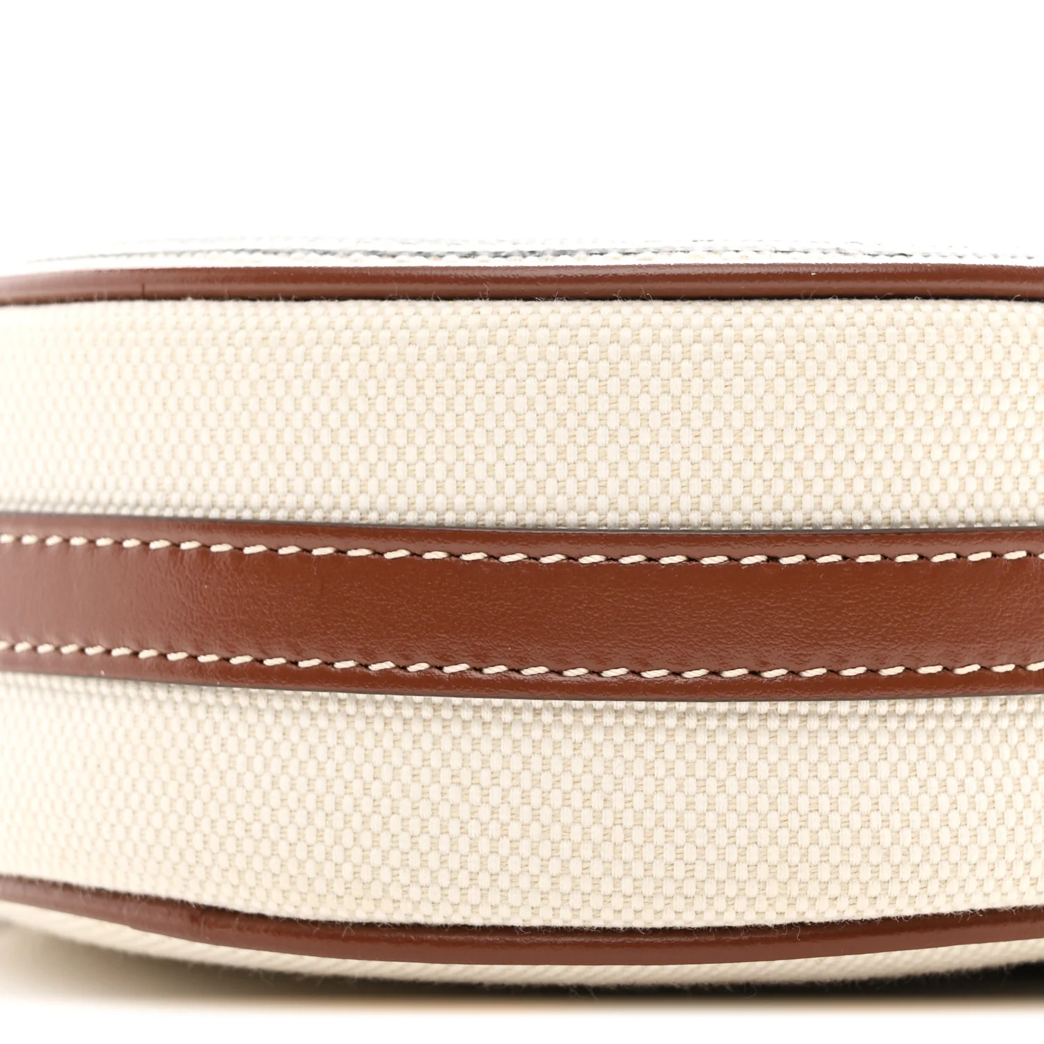 Canvas Calfskin Louise Bag Natural - Image 11