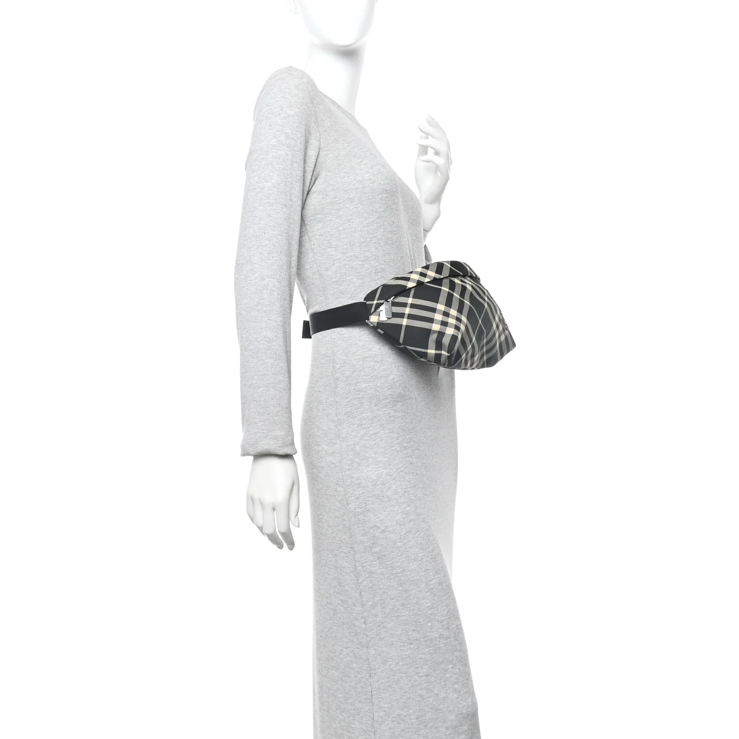 Canvas Check Essential Belt Bag Black Calico - Image 2