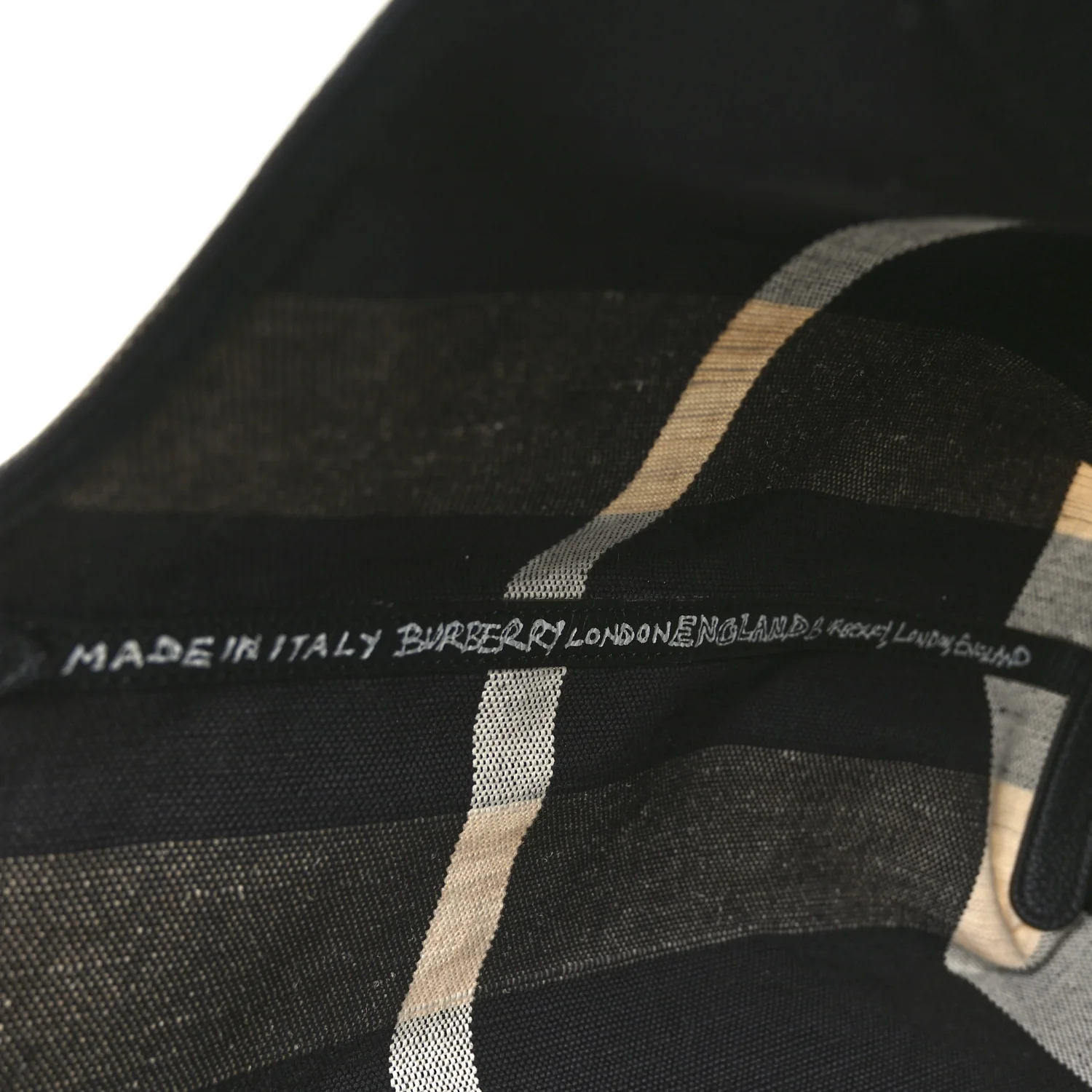 Coated Canvas Mega Check Medium Doodle Tote Black White - Image 6