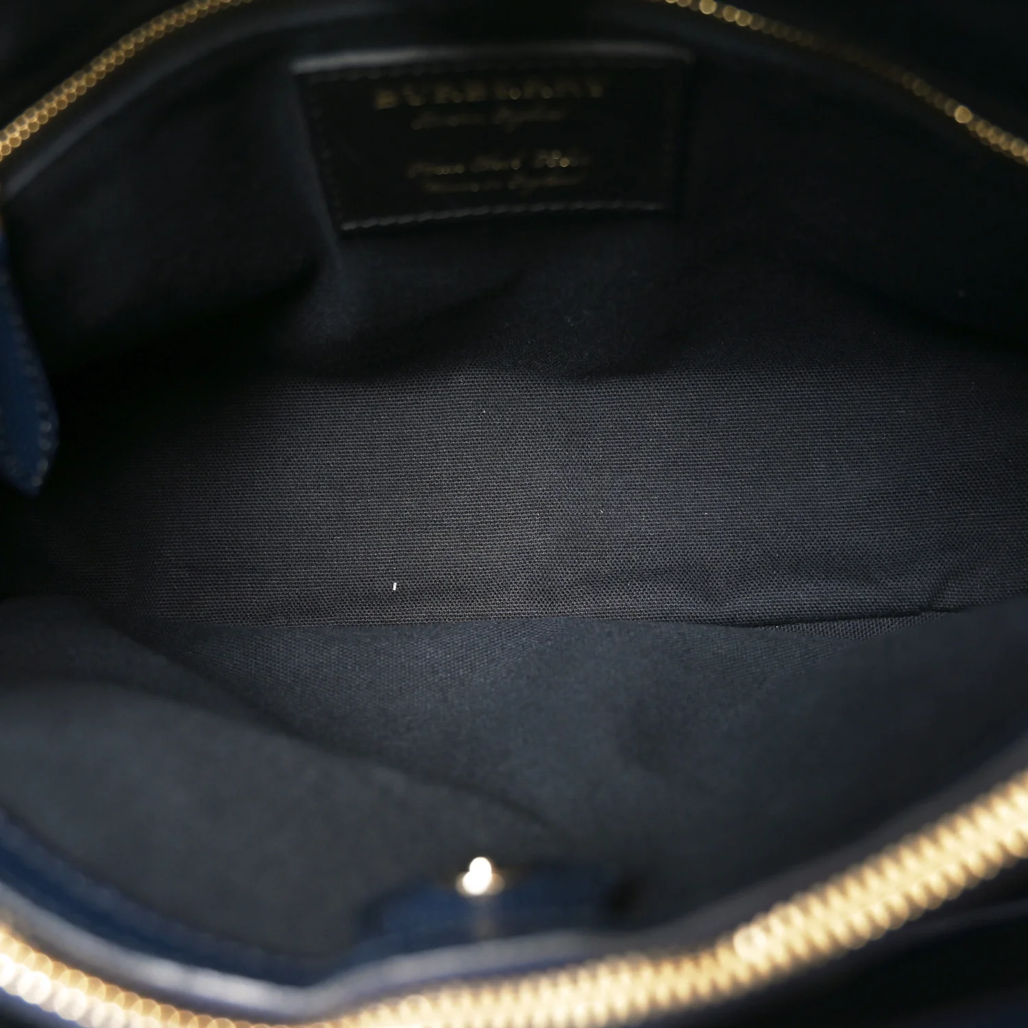 Derby Calfskin House Check Medium Banner Tote Ink Blue - Image 5