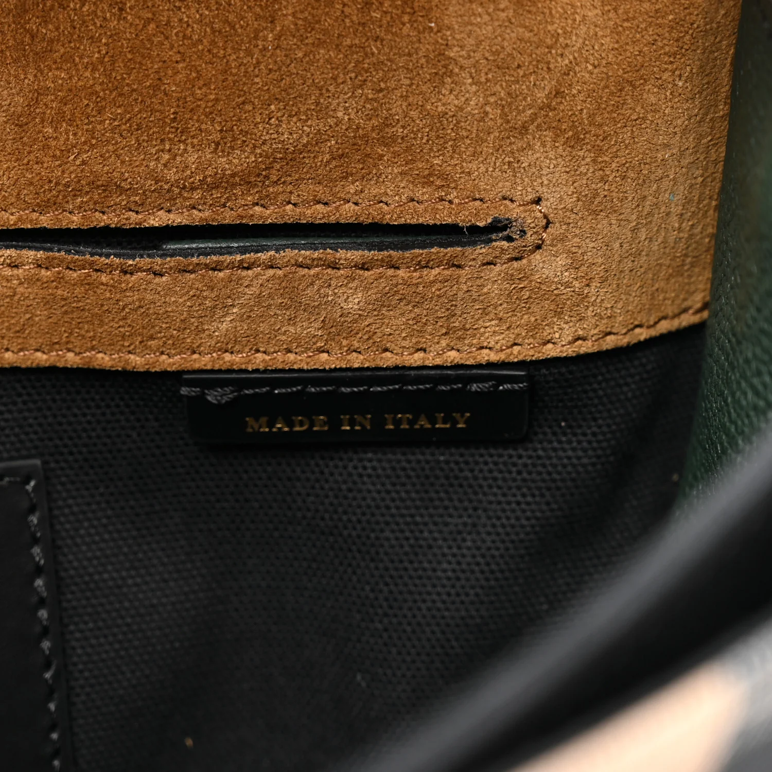 Derby Calfskin House Check Small Macken Crossbody Bag Dark Bottle Green - Image 7
