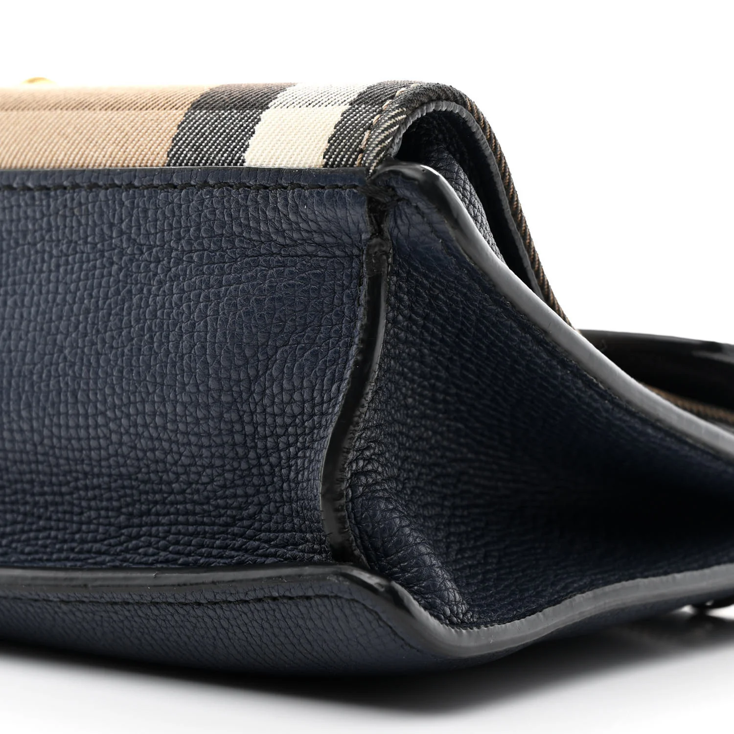 Derby Calfskin House Check Small Macken Crossbody Bag Ink Blue - Image 10