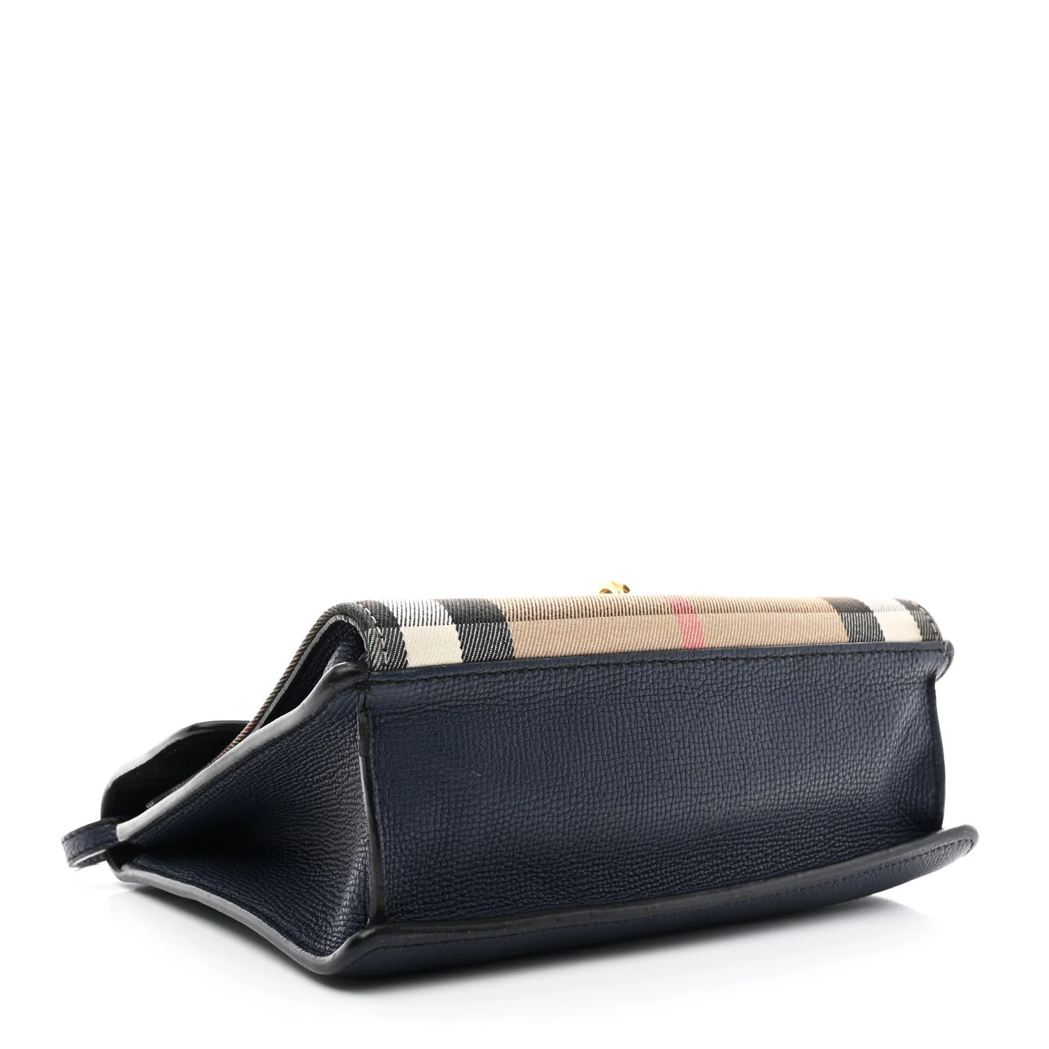 Derby Calfskin House Check Small Macken Crossbody Bag Ink Blue - Image 4