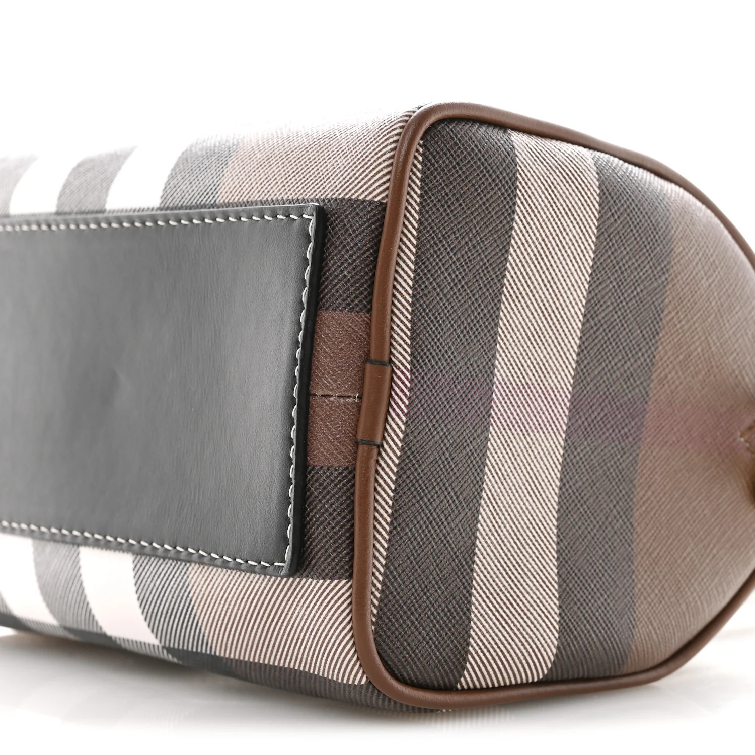 E-canvas Check Mini Bowling Bag Dark Birch Brown - Image 11