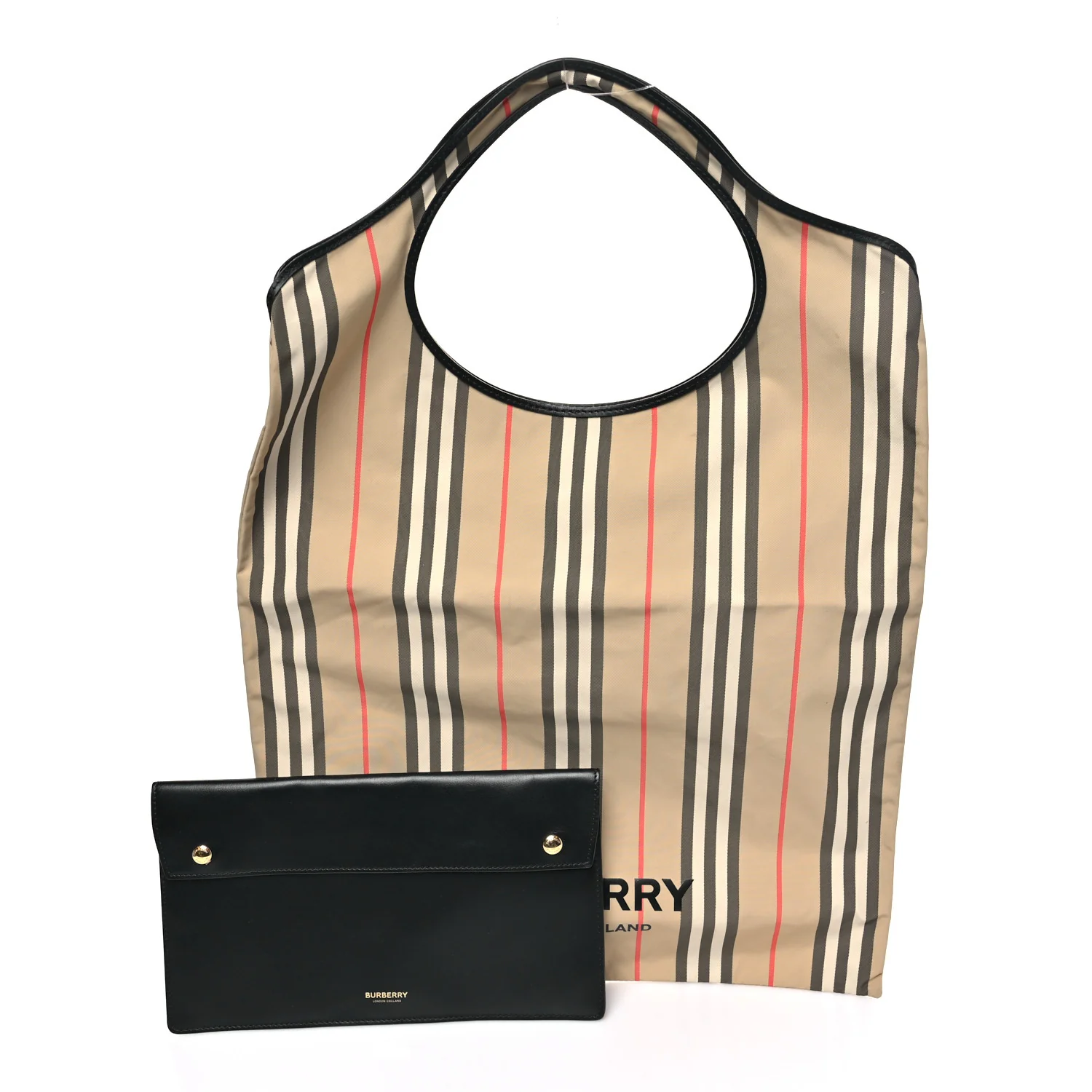 Econyl Icon Stripe Tote Archive Beige - Image 3