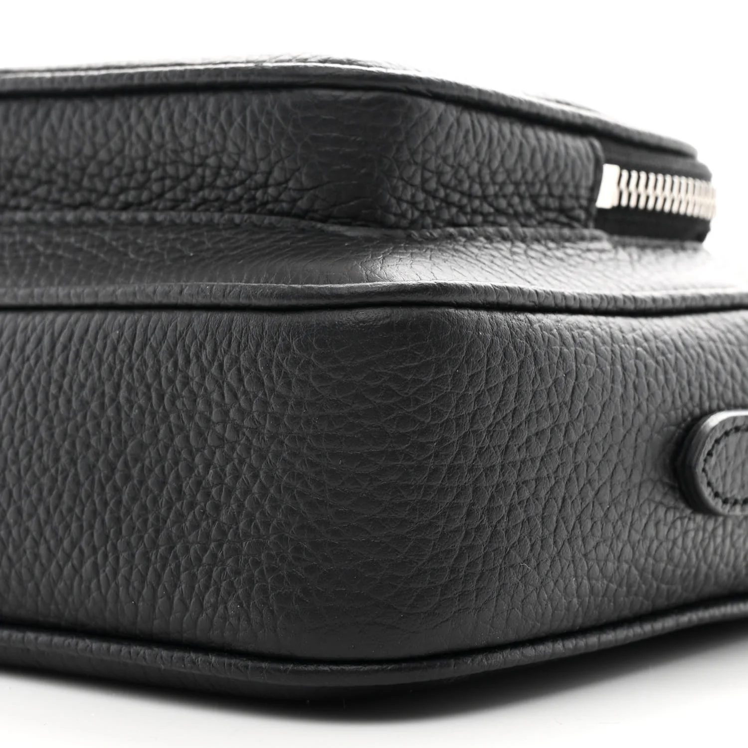Grained Calfskin Small Camera Bag Black - Image 10