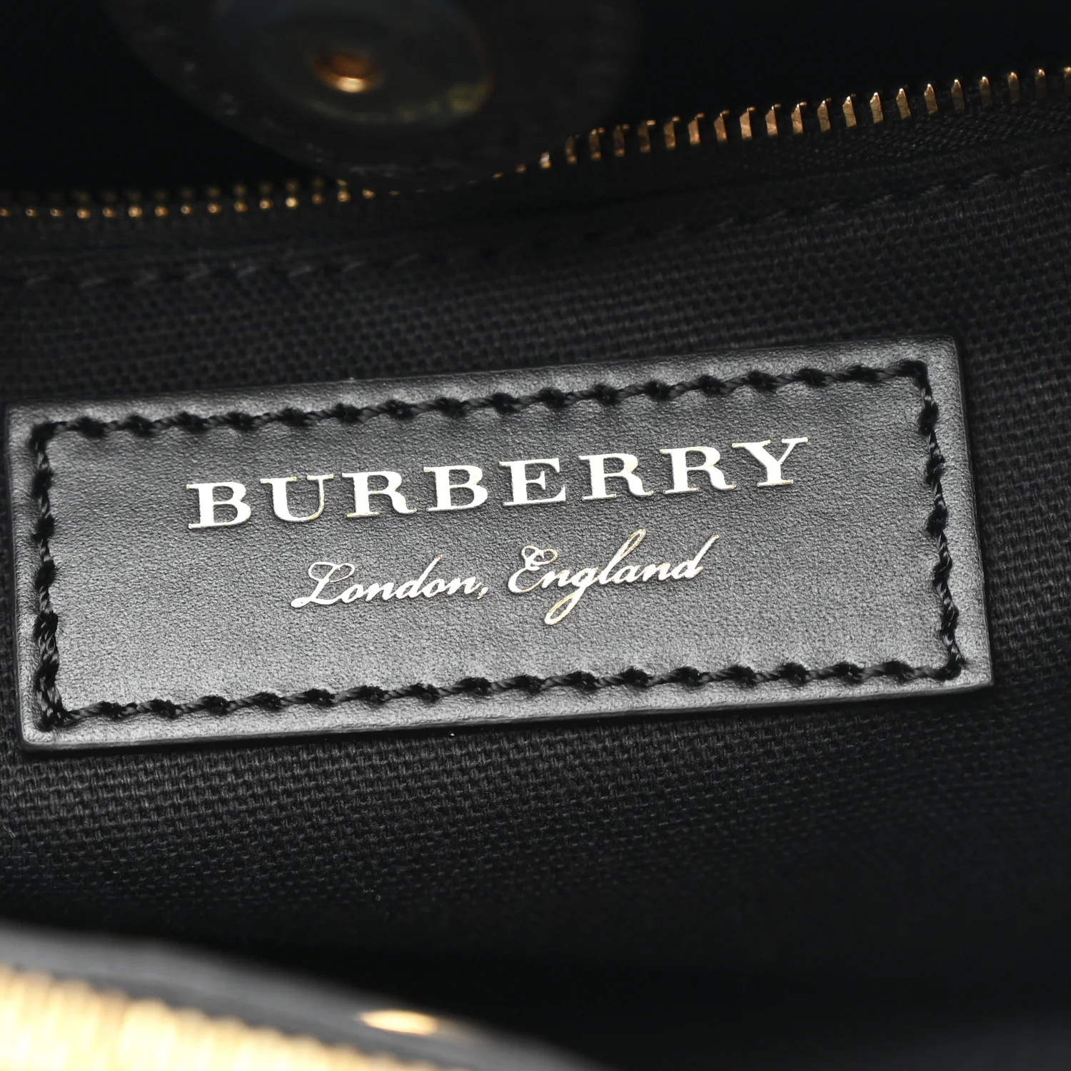Grainy Calfskin Graffiti Print Medium Banner Tote Black - Image 7