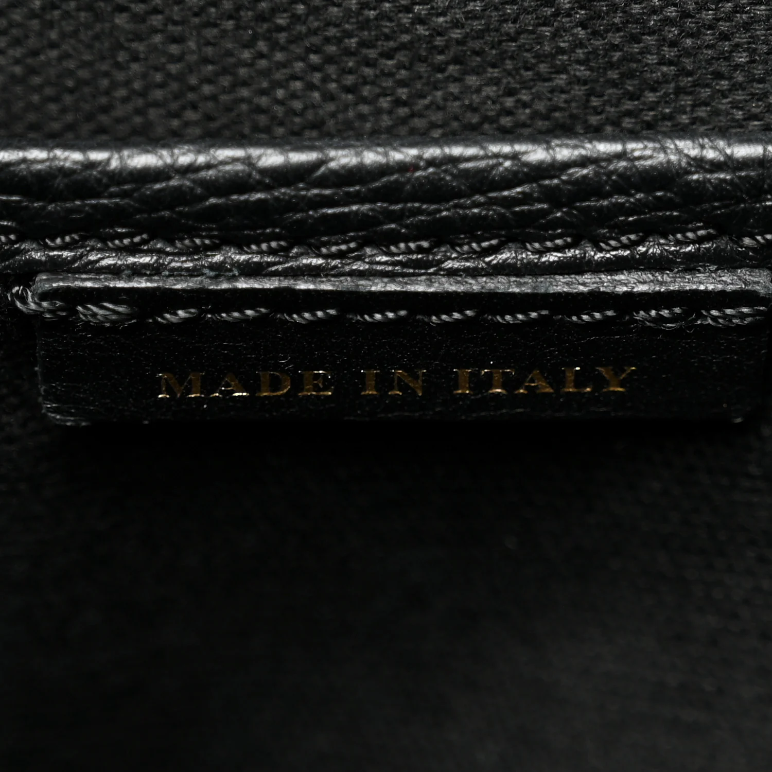 Grainy Calfskin House Check Small Canterbury Black - Image 7