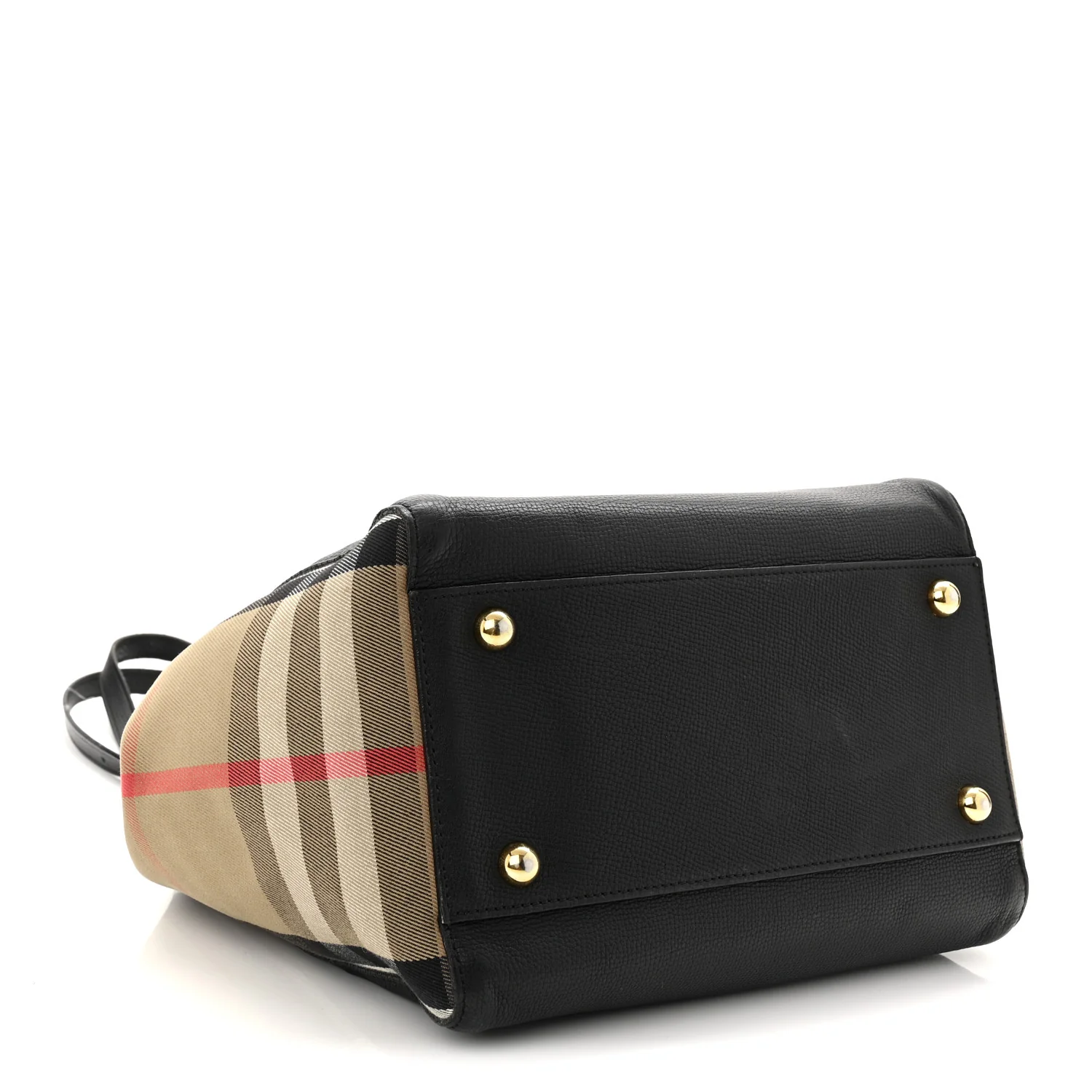 Grainy Calfskin House Check Small Canterbury Black - Image 4