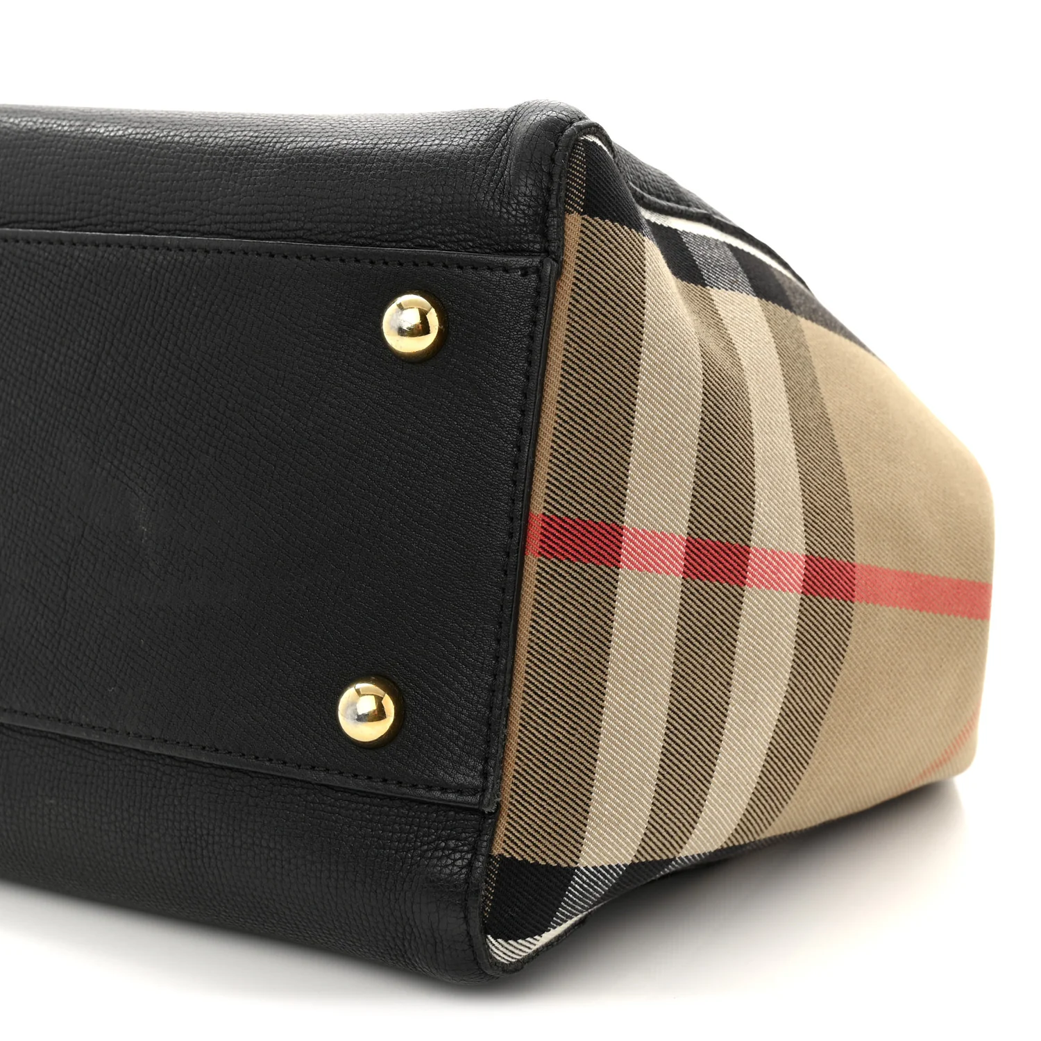 Grainy Calfskin House Check Small Canterbury Black - Image 9