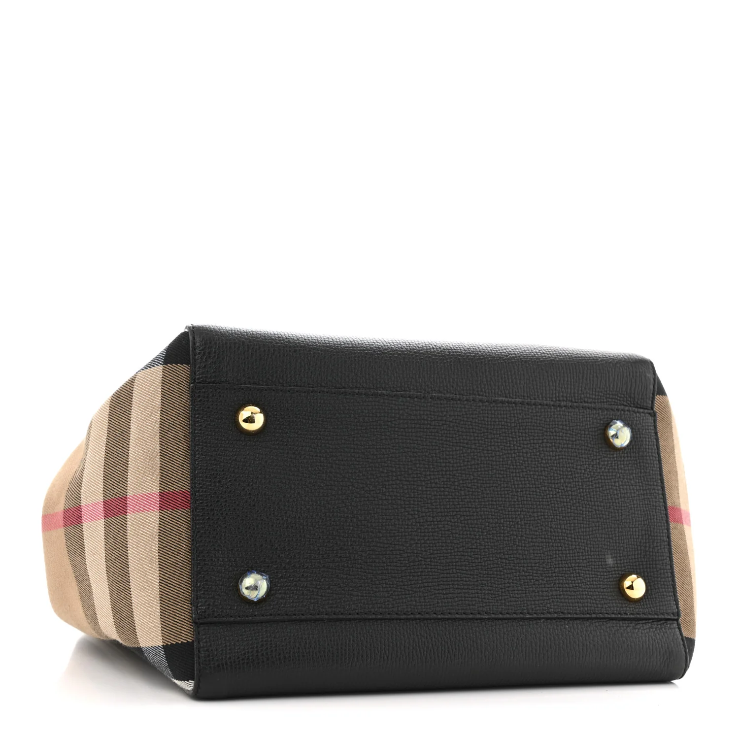 Grainy Calfskin House Check Small Canterbury Black - Image 4