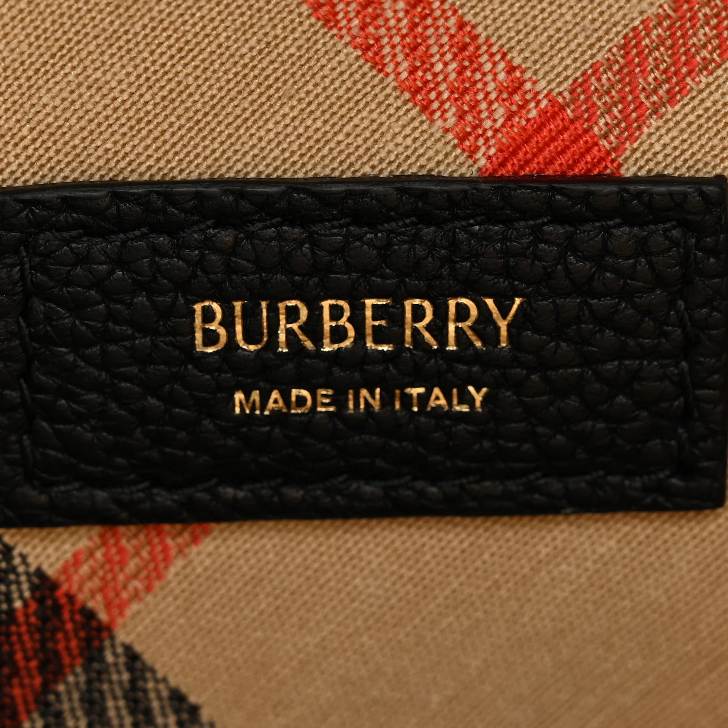 Grainy Calfskin Nova Check Small Cotswolds Pouch Black - Image 6