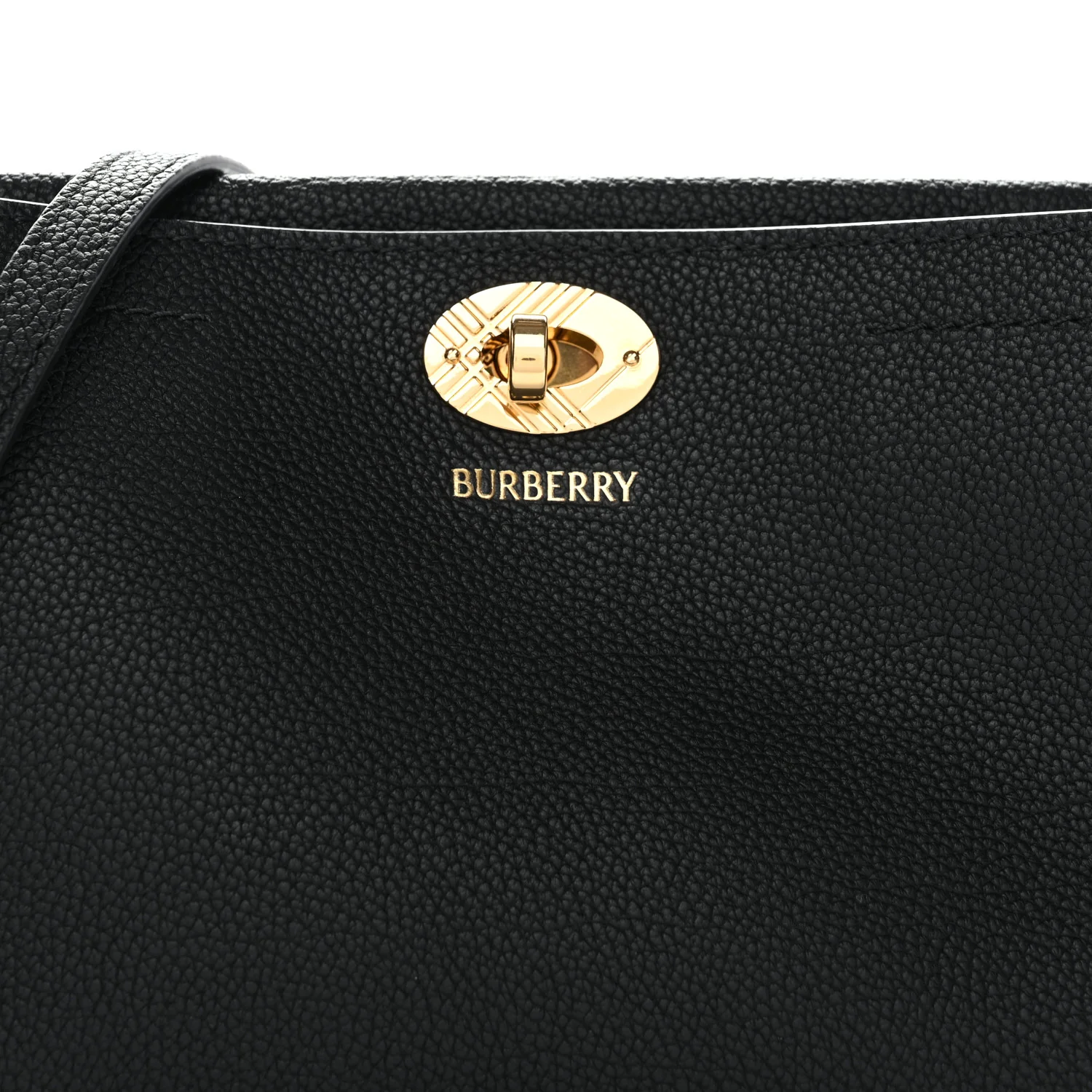 Grainy Calfskin Nova Check Small Cotswolds Pouch Black - Image 8