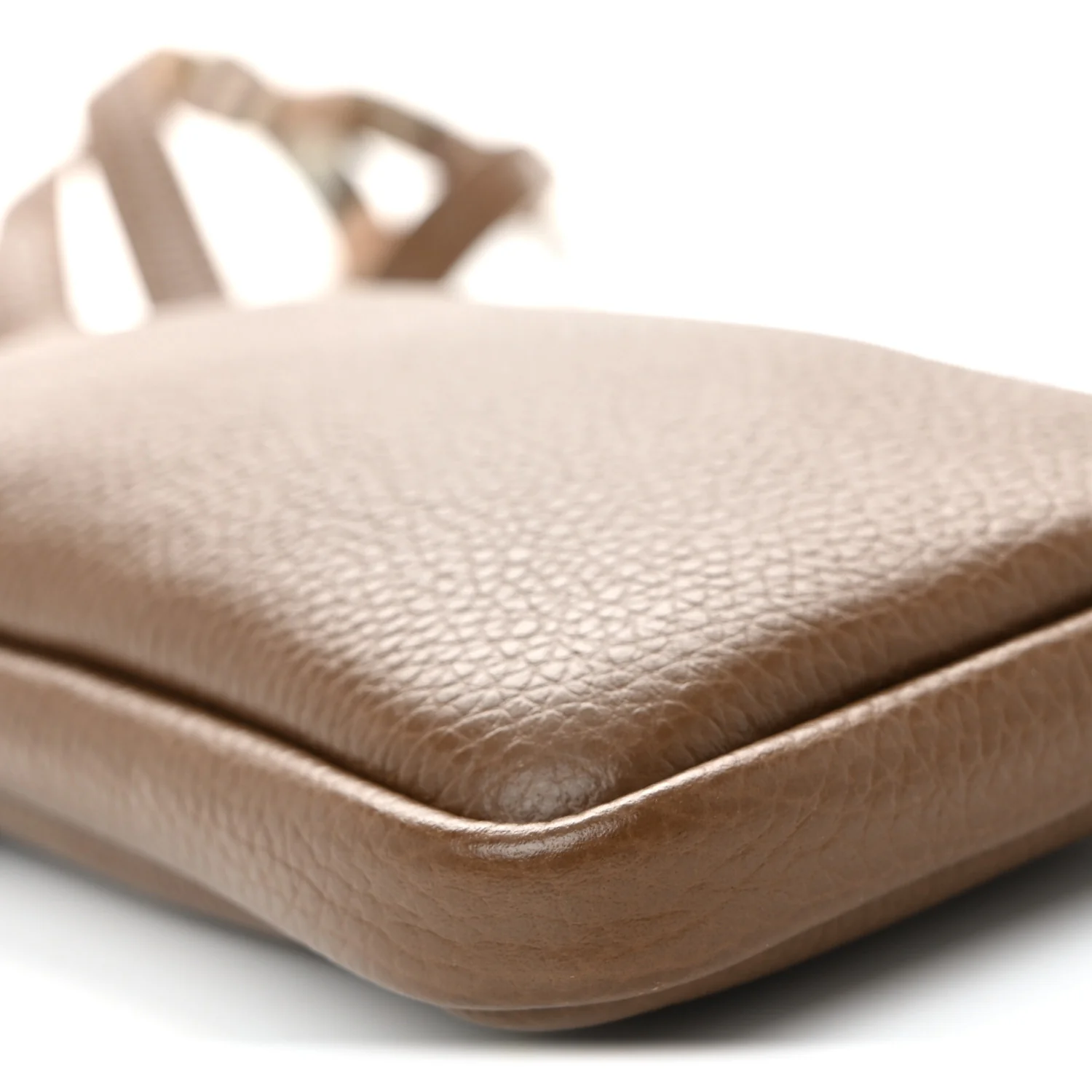 Grainy Calfskin Phone Pouch Earth - Image 8