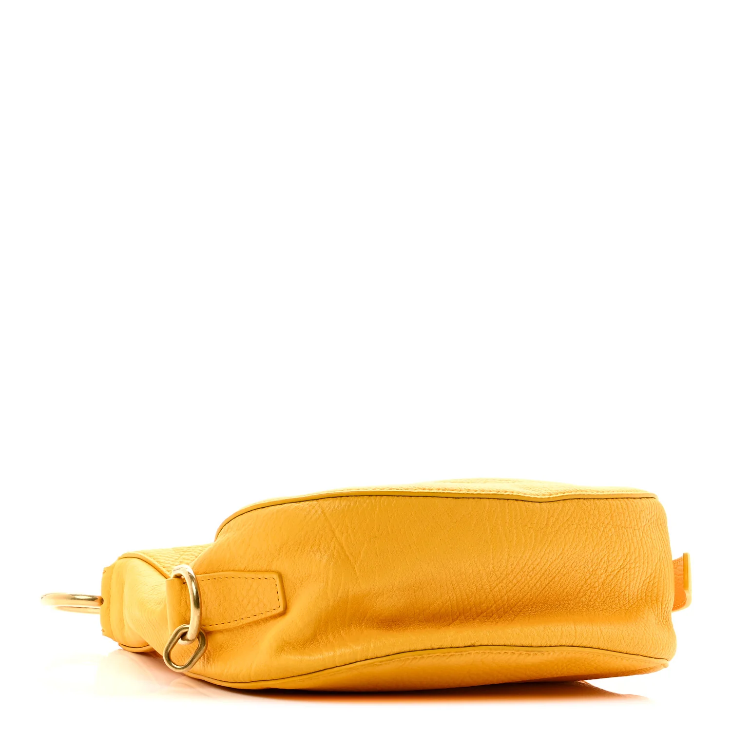Grainy Calfskin Small Knight Crossbody Bag Mimosa - Image 4