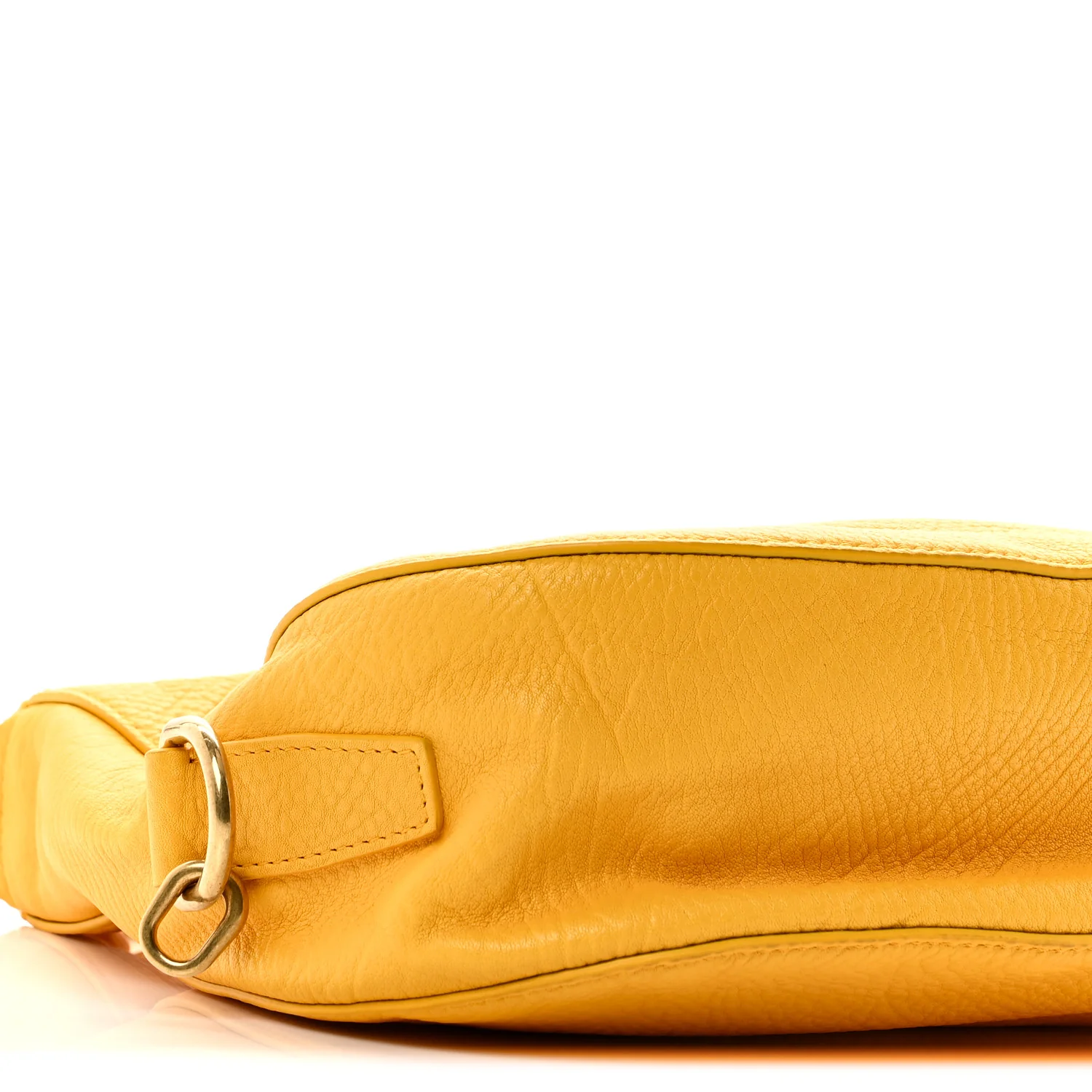 Grainy Calfskin Small Knight Crossbody Bag Mimosa - Image 8