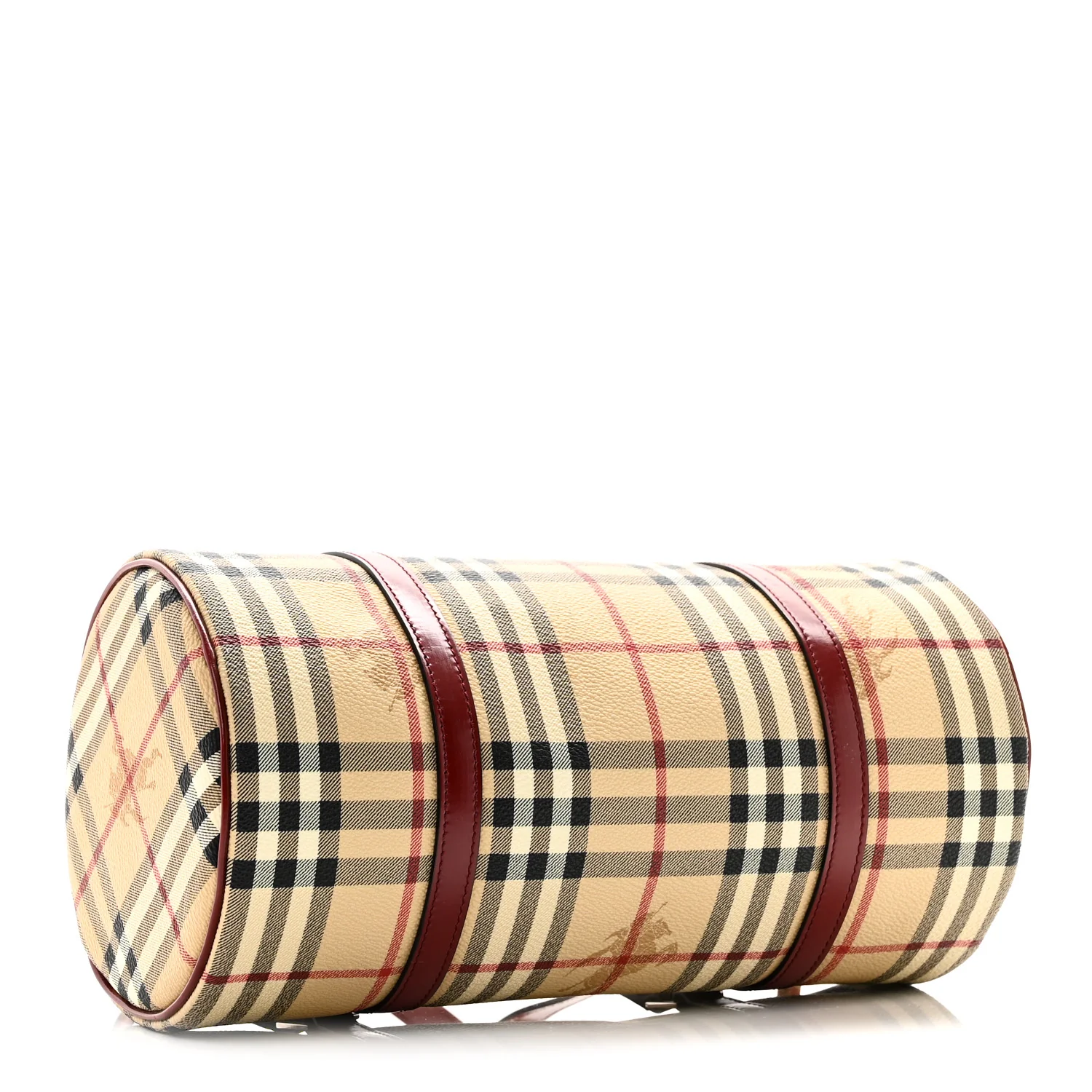 Haymarket Check Barrel Bag Red - Image 4