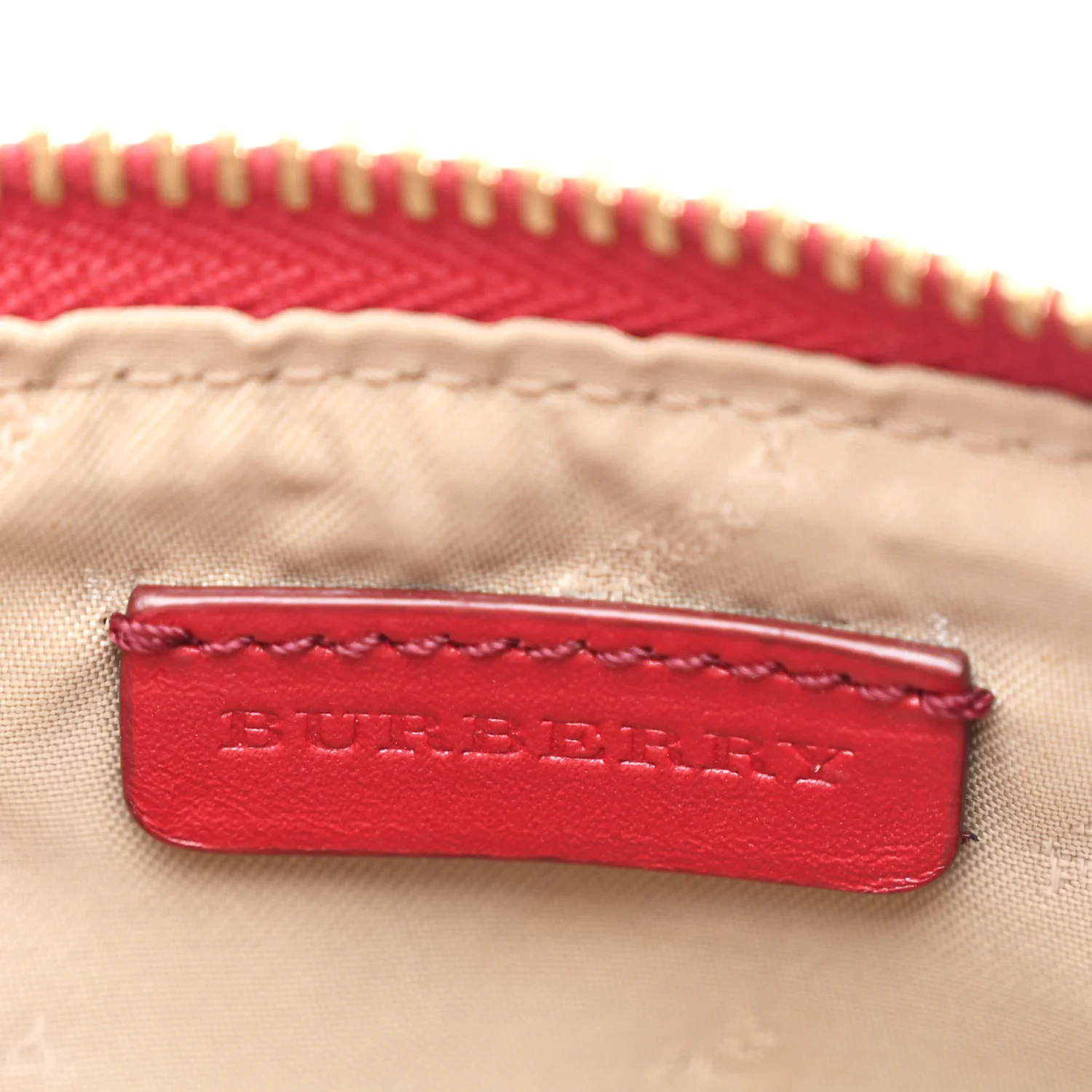 Haymarket Check Clara Pochette Military Red - Image 6