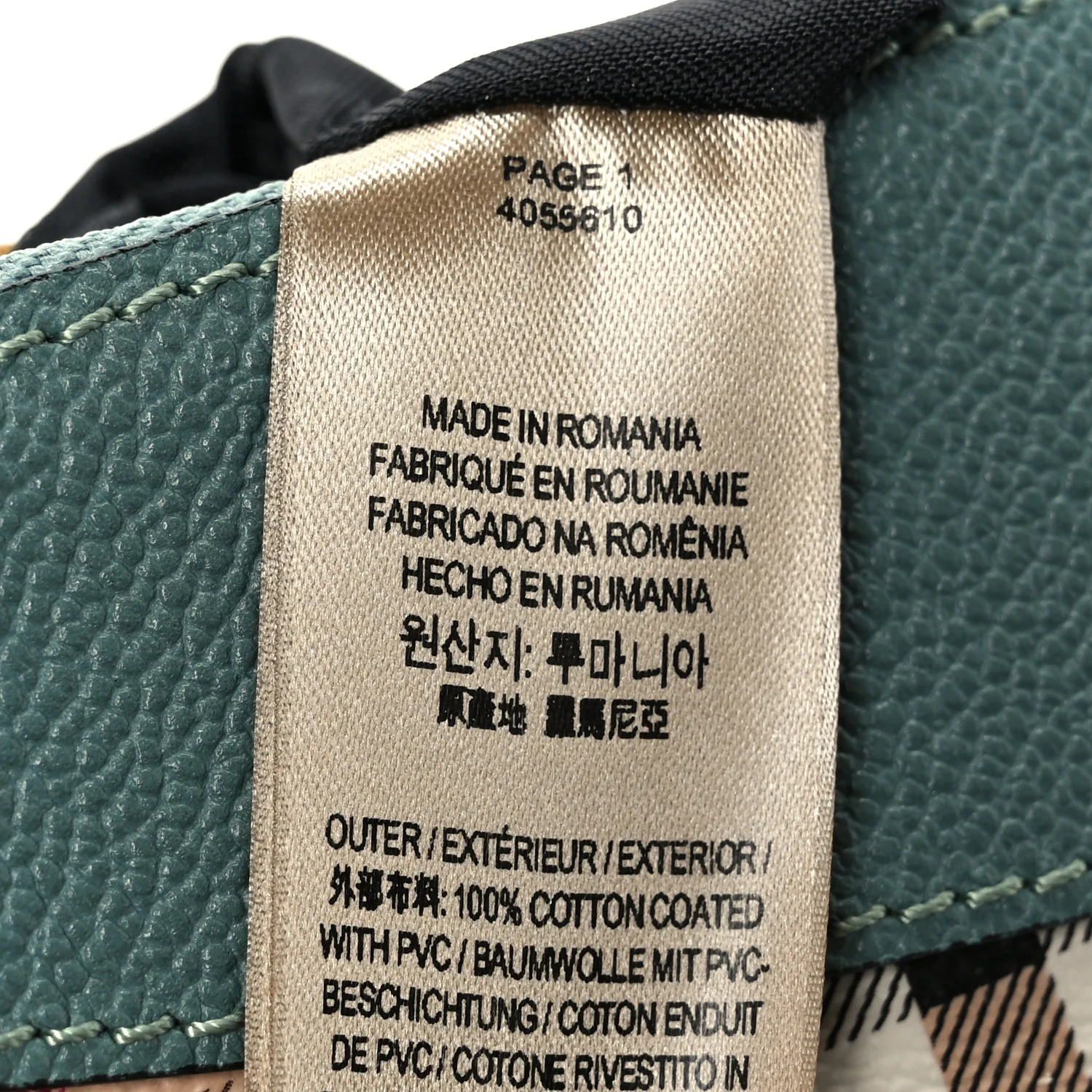 Haymarket Check Derby Peyton Crossbody Clutch Bag Eucalyptus Green - Image 7