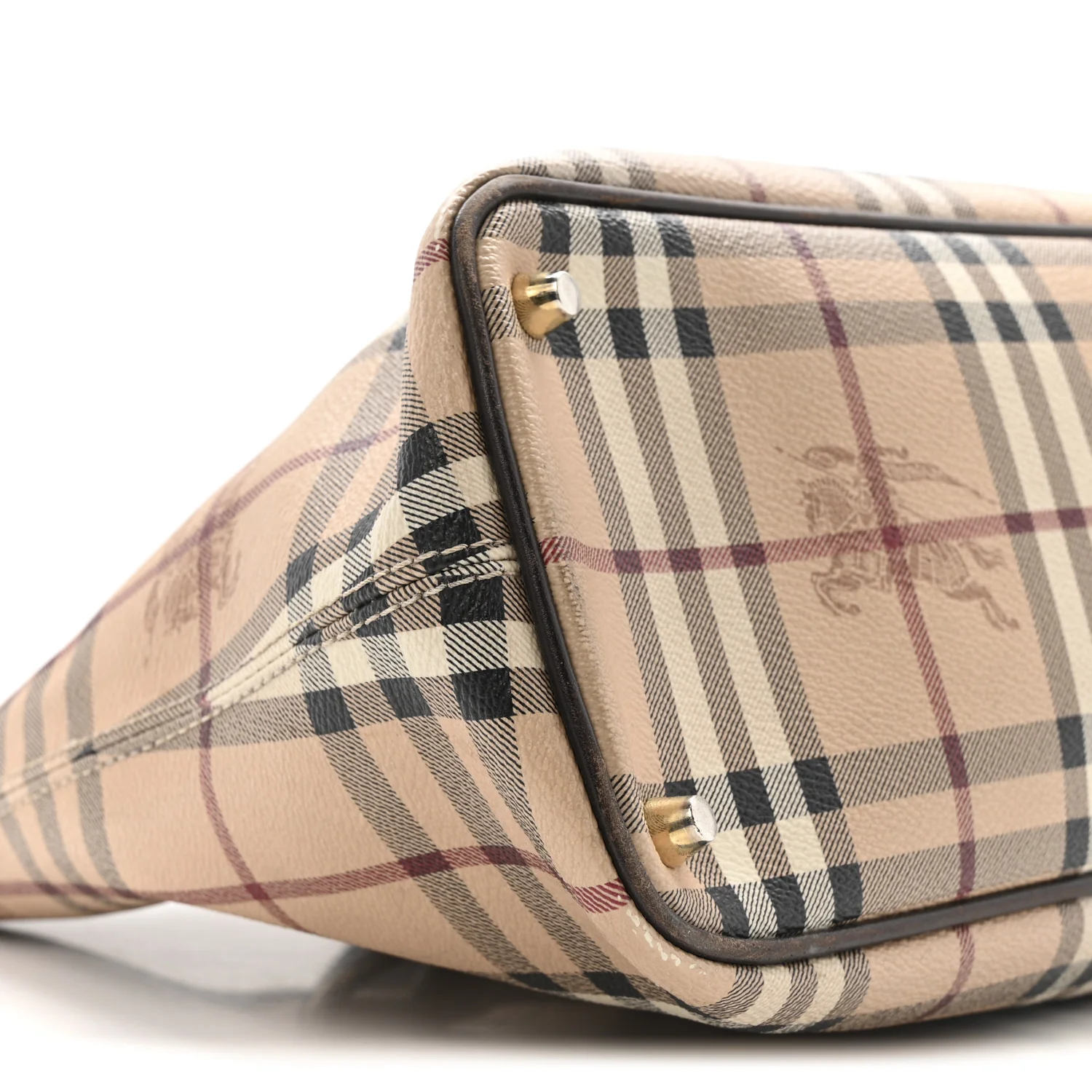 Haymarket Check Medium Regent Tote Chocolate - Image 10