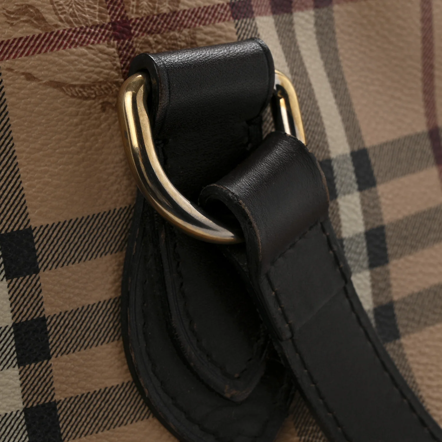 Haymarket Check Medium Regent Tote Chocolate - Image 16
