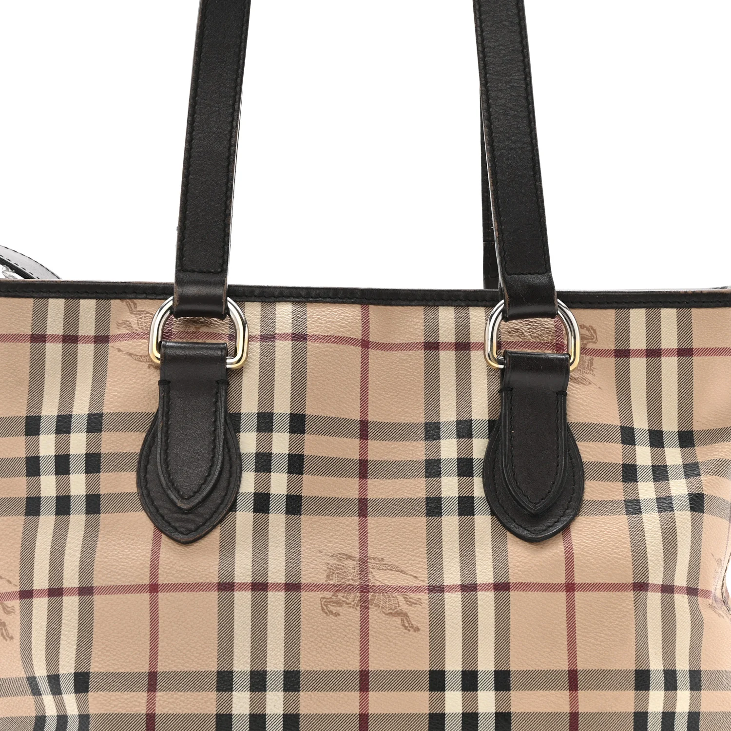 Haymarket Check Medium Regent Tote Chocolate - Image 9