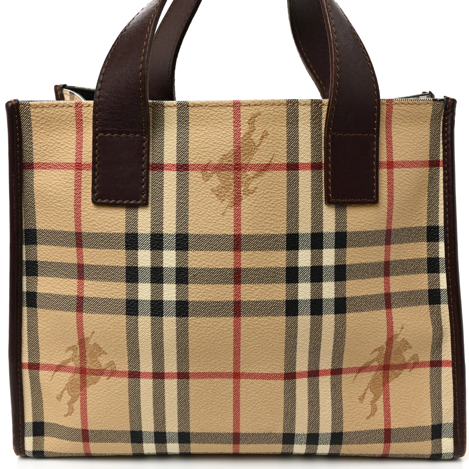 Haymarket Check Small Tote Brown - Image 8