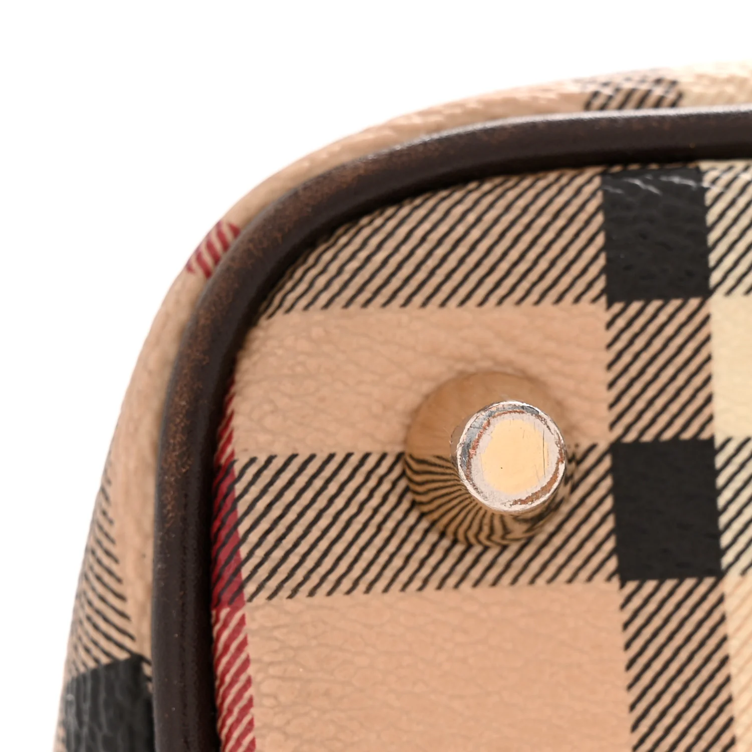 Haymarket Check Tote Bag Chocolate - Image 13