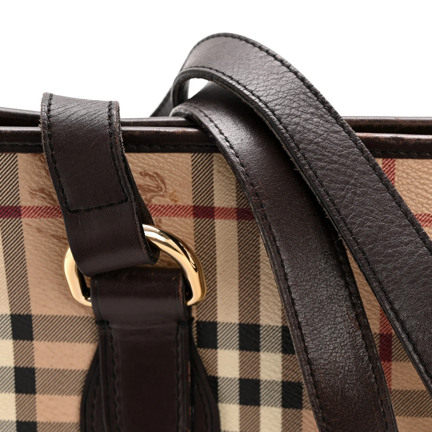 Haymarket Check Tote Bag Chocolate - Image 15