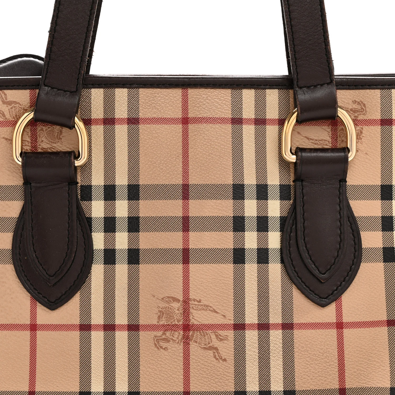 Haymarket Check Tote Bag Chocolate - Image 9