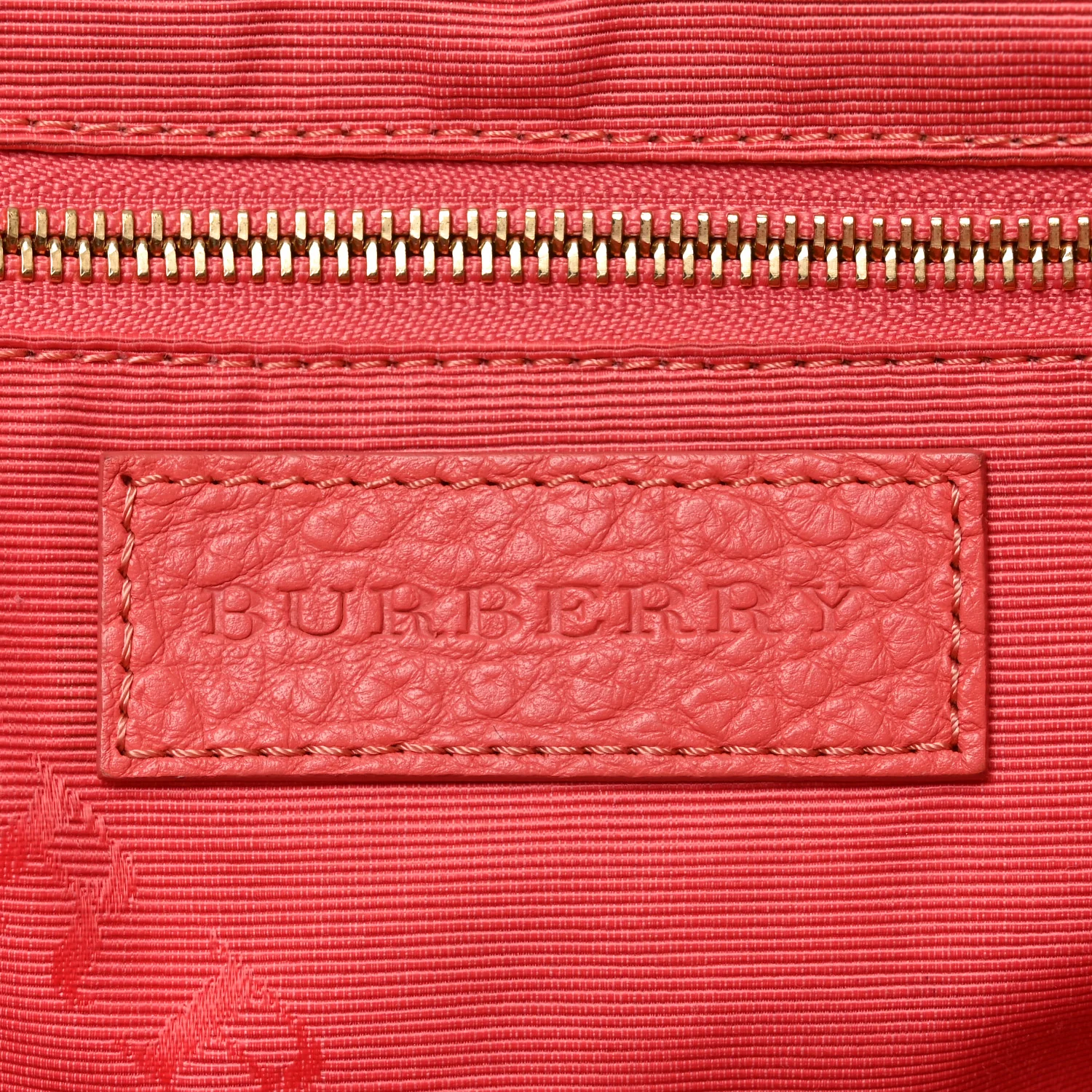 Heritage Grain Check Embossed Small Orchard Bowling Bag Pink - Image 6
