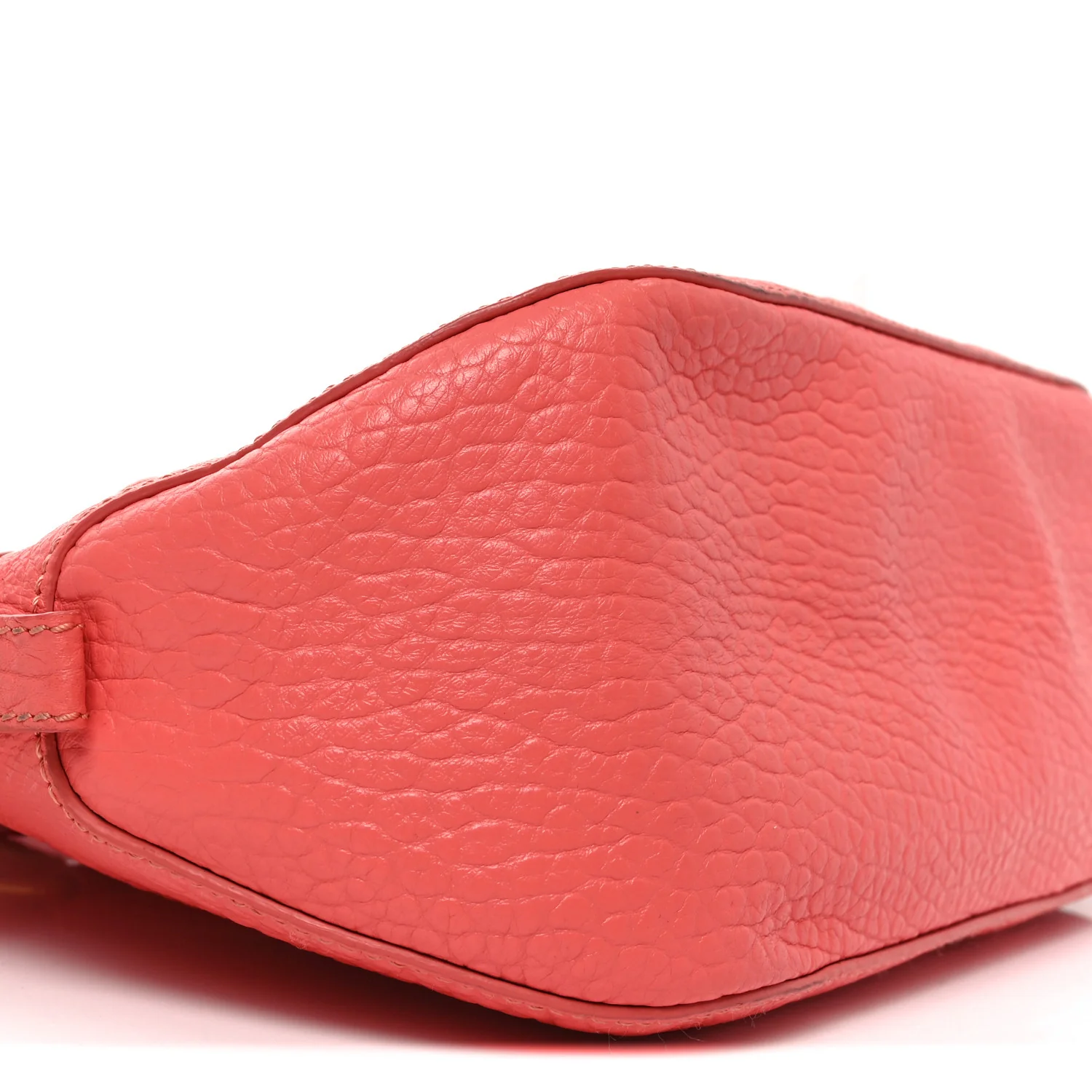 Heritage Grain Check Embossed Small Orchard Bowling Bag Pink - Image 8
