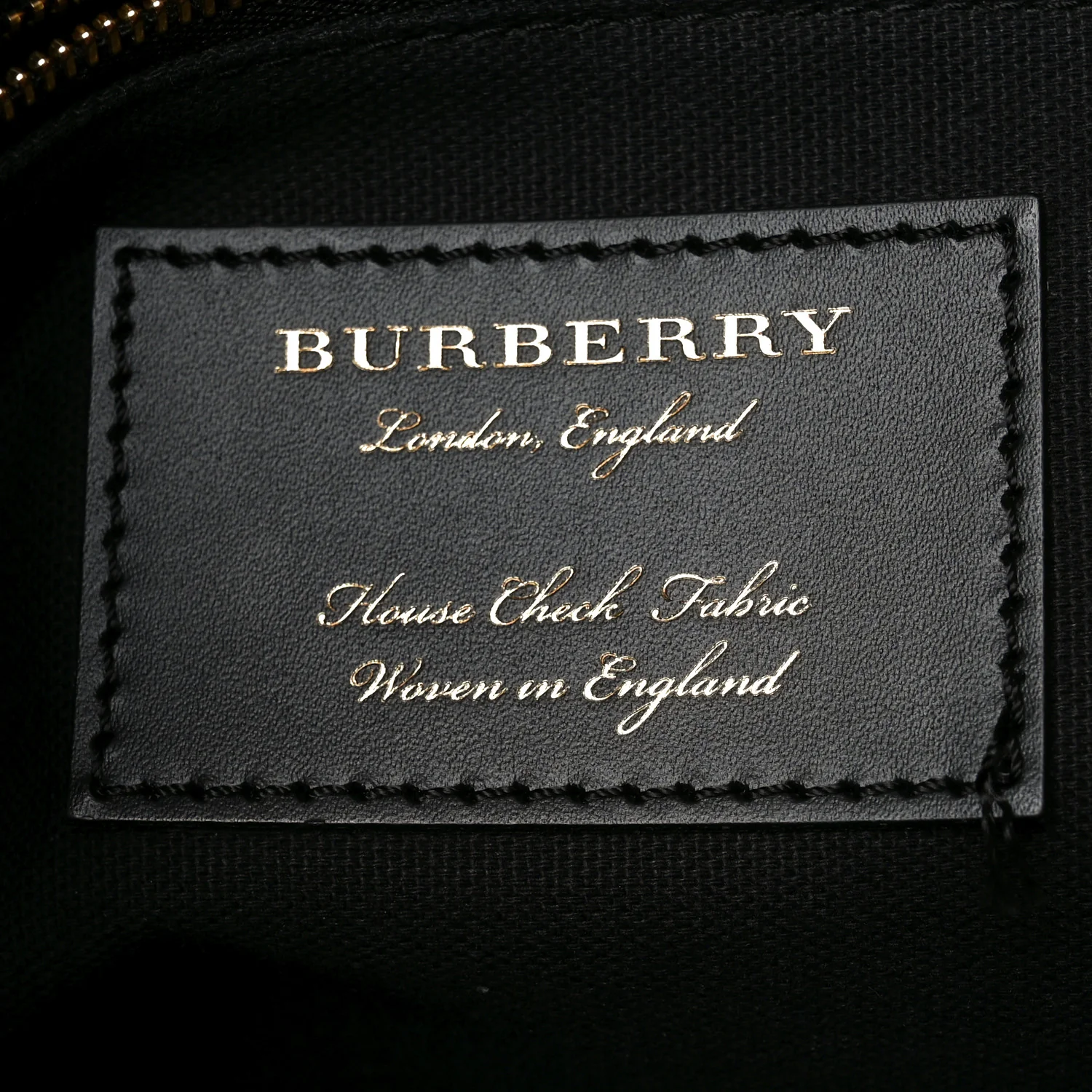 House Check Grainy Calfskin Medium Banner Tote Russet Red - Image 6