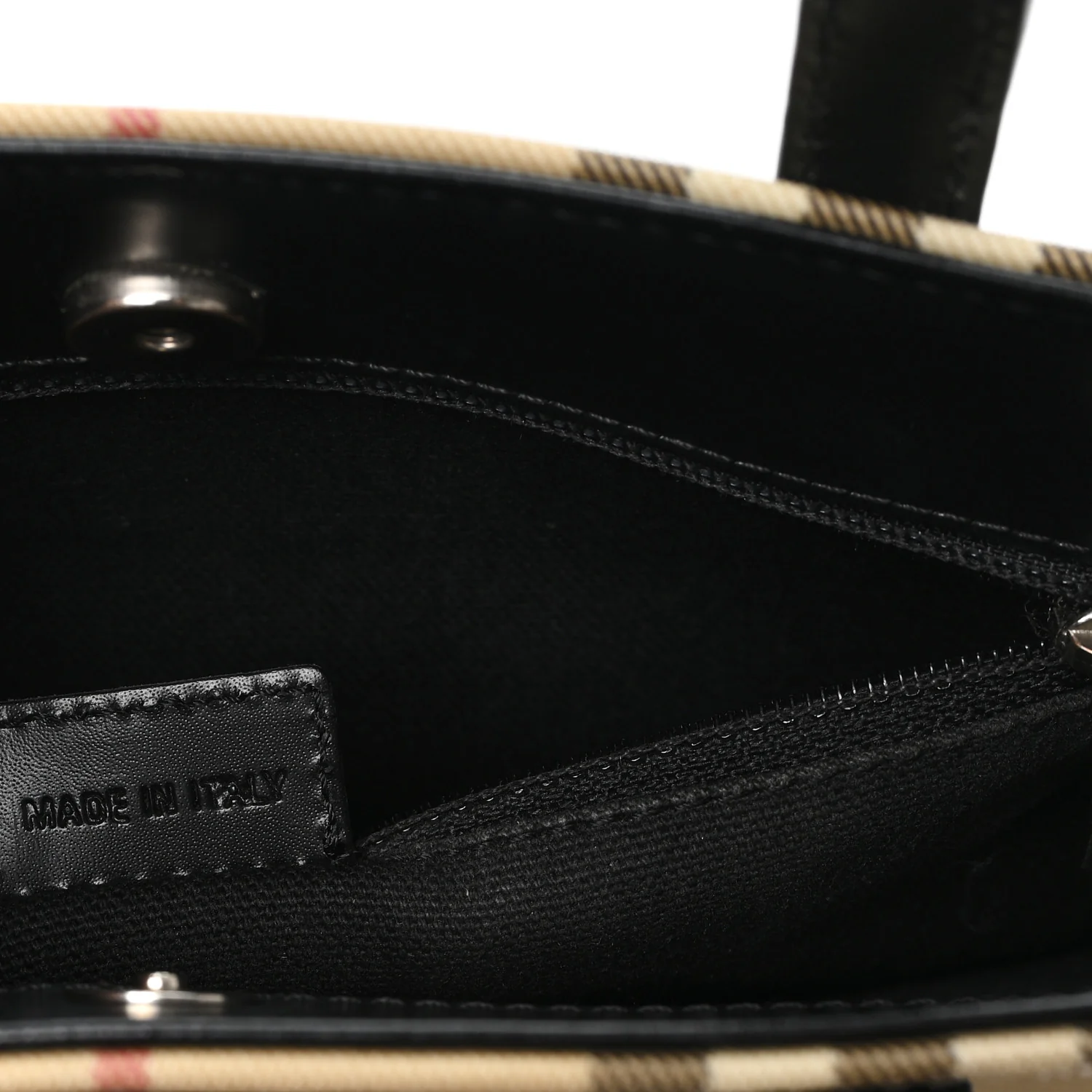 House Check Regent Tote Black - Image 7