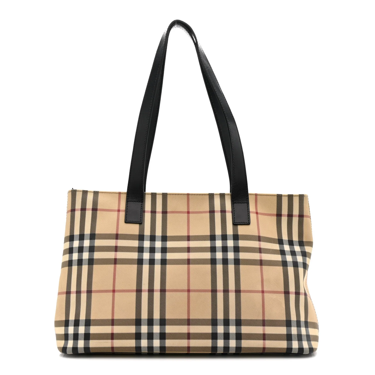 House Check Shoulder Bag Black