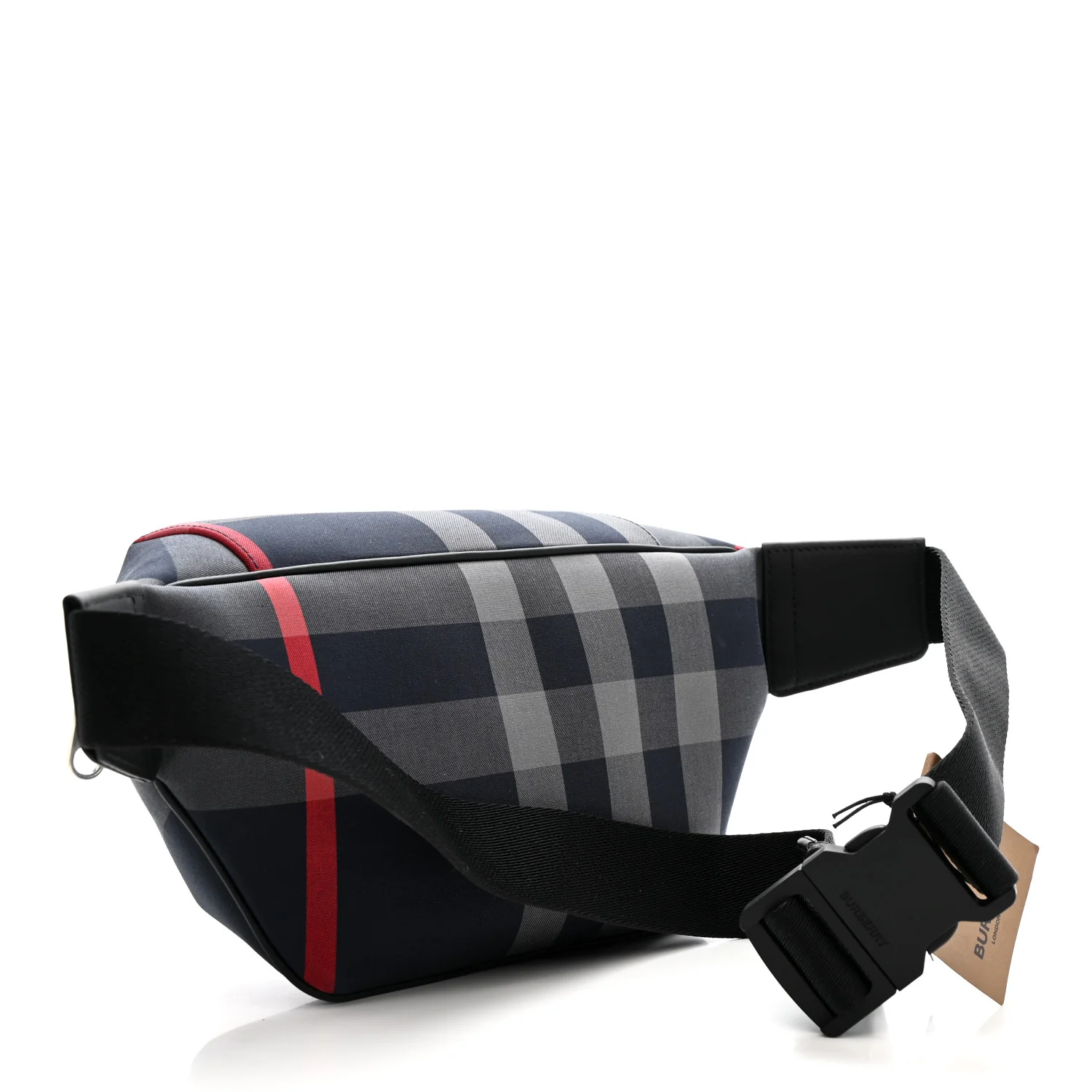 House Check Sonny Bum Bag Navy Grey - Image 3