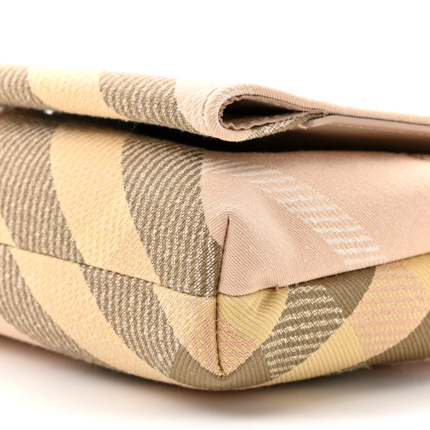 Jacquard Check Soft Snip Mini Chain Bag Teacup - Image 9